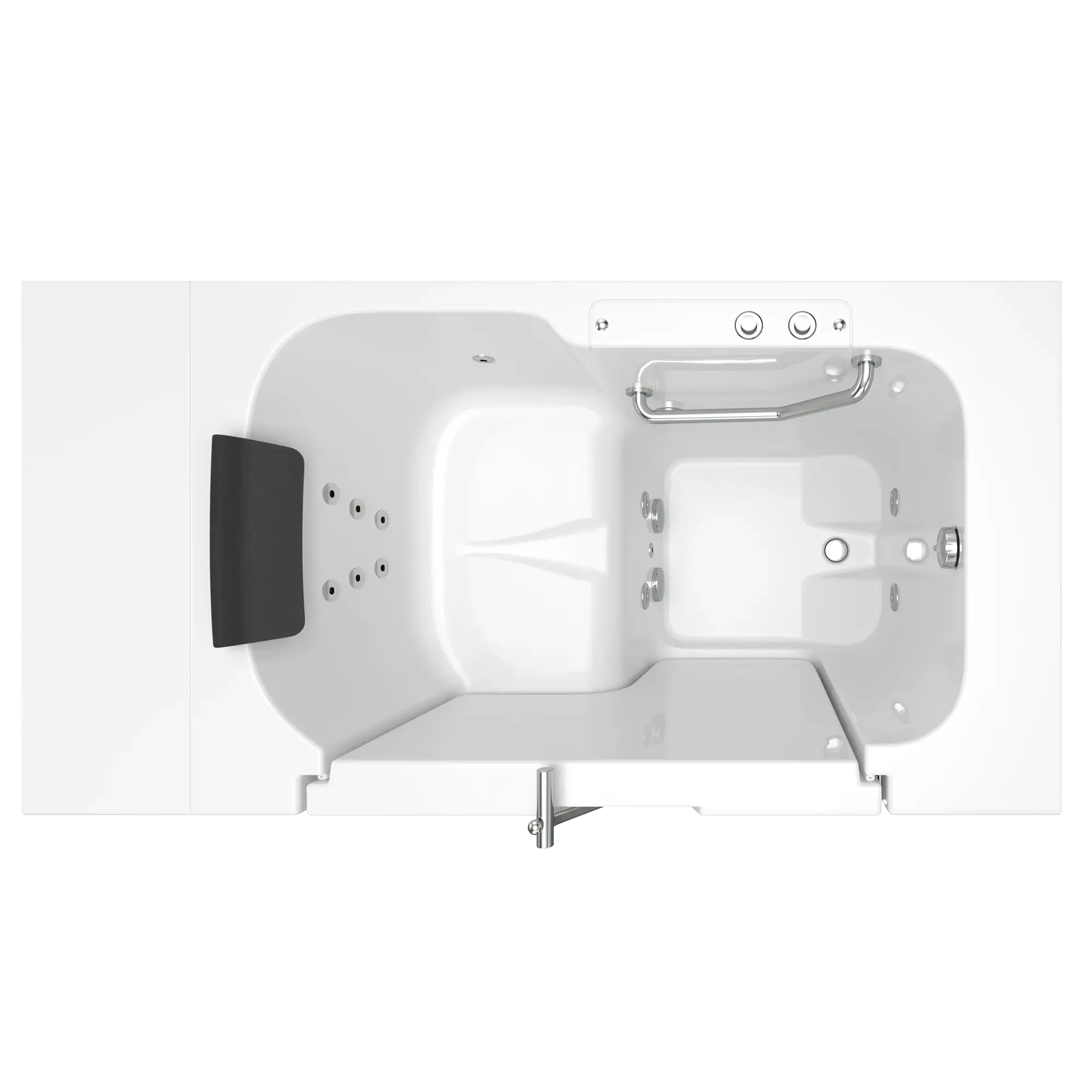 Gelcoat Premium Series 32 x 52 -Inch Walk-in Tub With Whirlpool System - Right-Hand Drain - Image 7