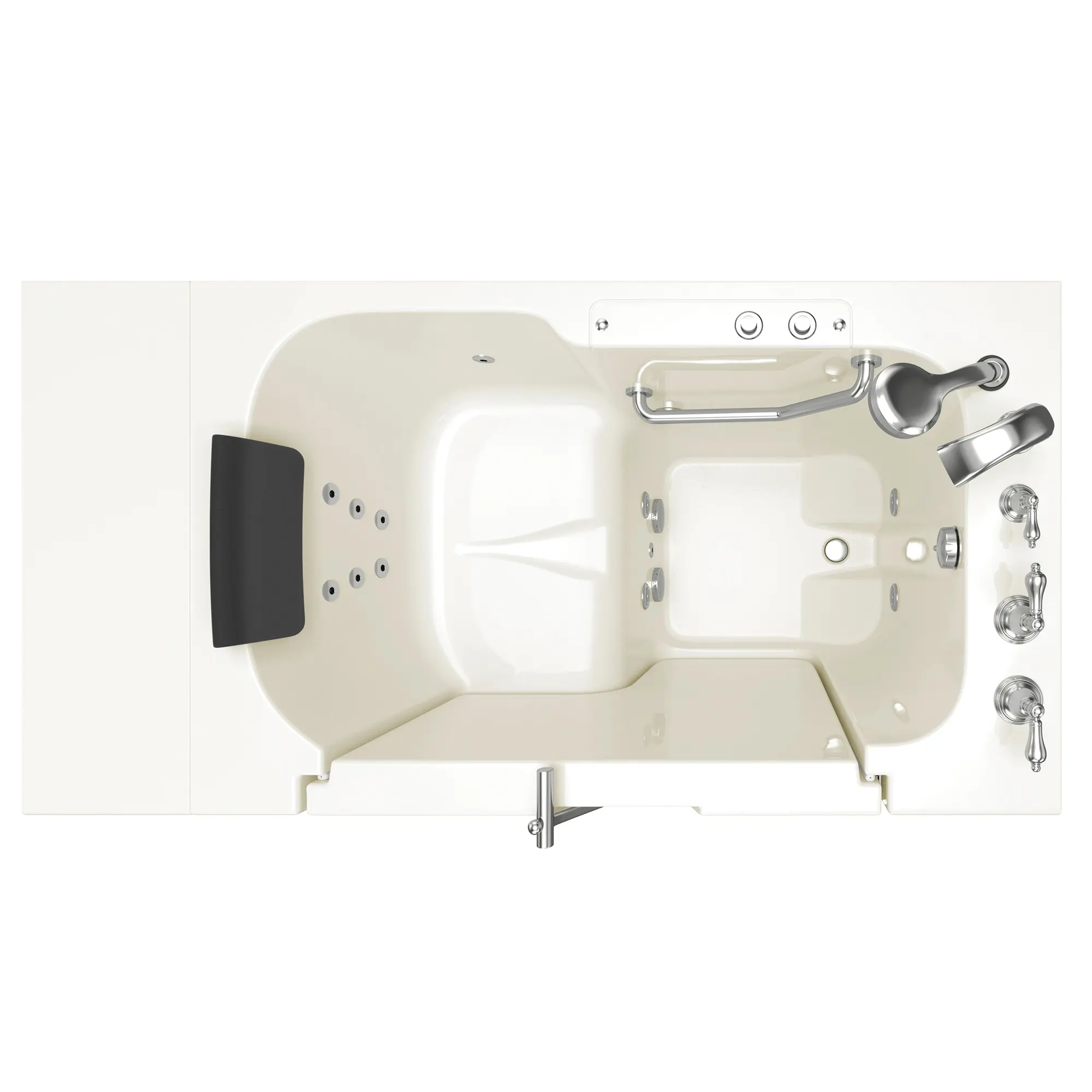 Gelcoat Premium Series 32 x 52 -Inch Walk-in Tub With Whirlpool System - Right-Hand Drain With Faucet - Image 12