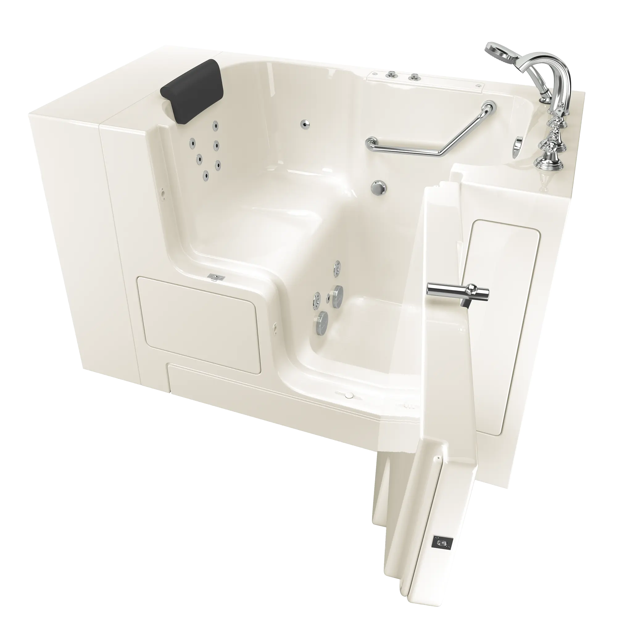 Gelcoat Premium Series 32 x 52 -Inch Walk-in Tub With Whirlpool System - Right-Hand Drain With Faucet - Image 13
