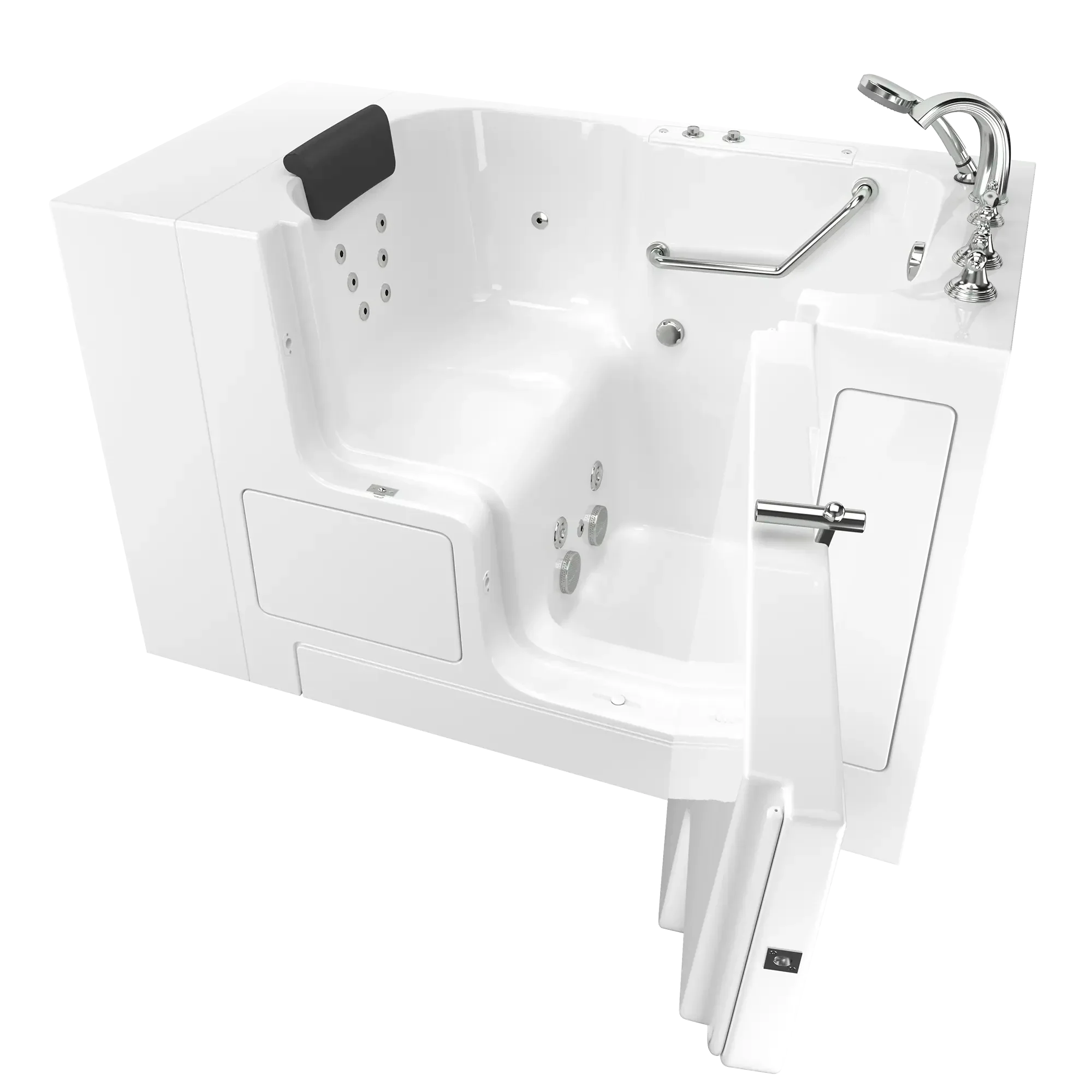 Gelcoat Premium Series 32 x 52 -Inch Walk-in Tub With Whirlpool System - Right-Hand Drain With Faucet - Image 18