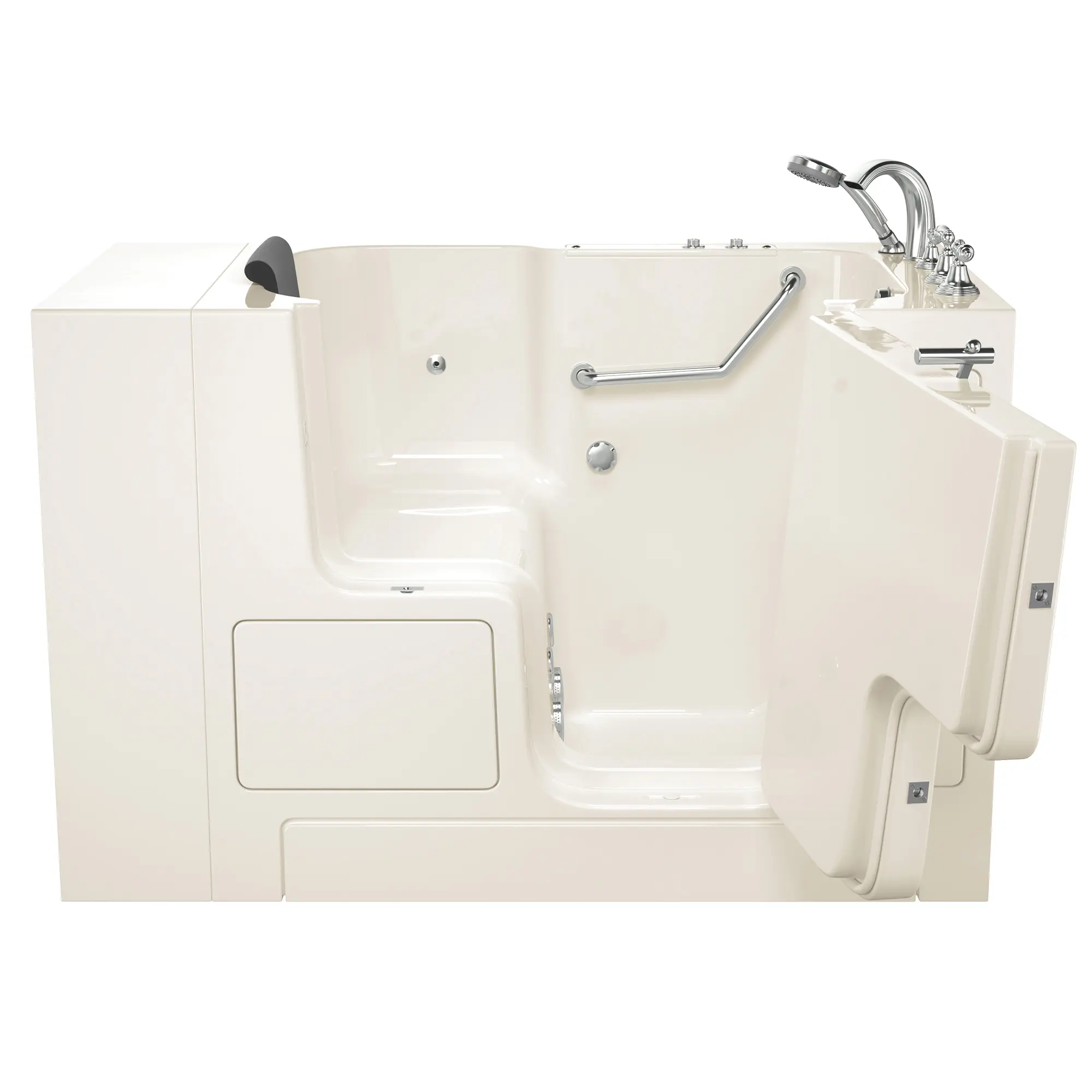 Gelcoat Premium Series 32 x 52 -Inch Walk-in Tub With Whirlpool System - Right-Hand Drain With Faucet - Image 7