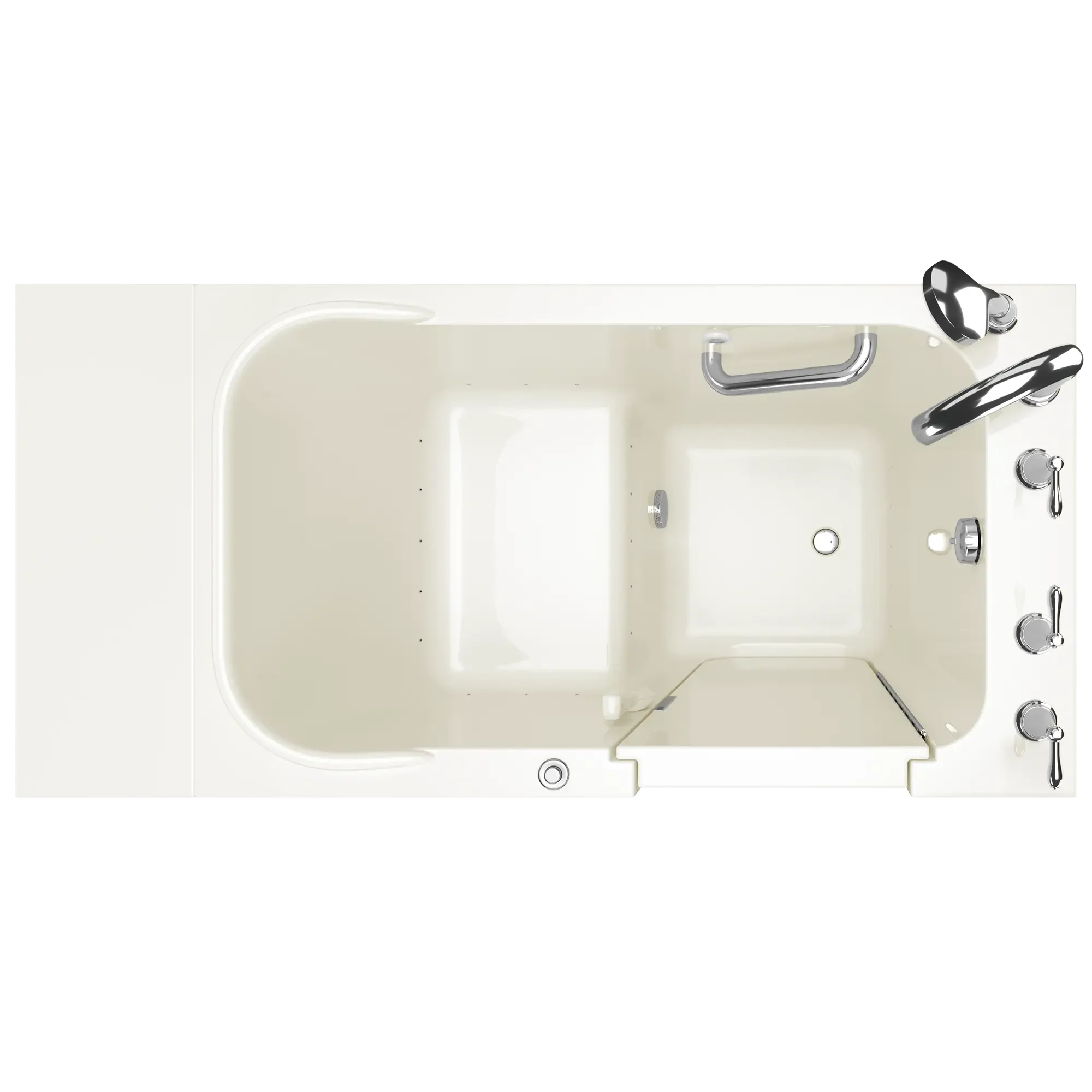 Gelcoat Value Series 28x48-Inch Walk-In Bathtub with Air Spa System Right Hand Door and Drain - Image 3