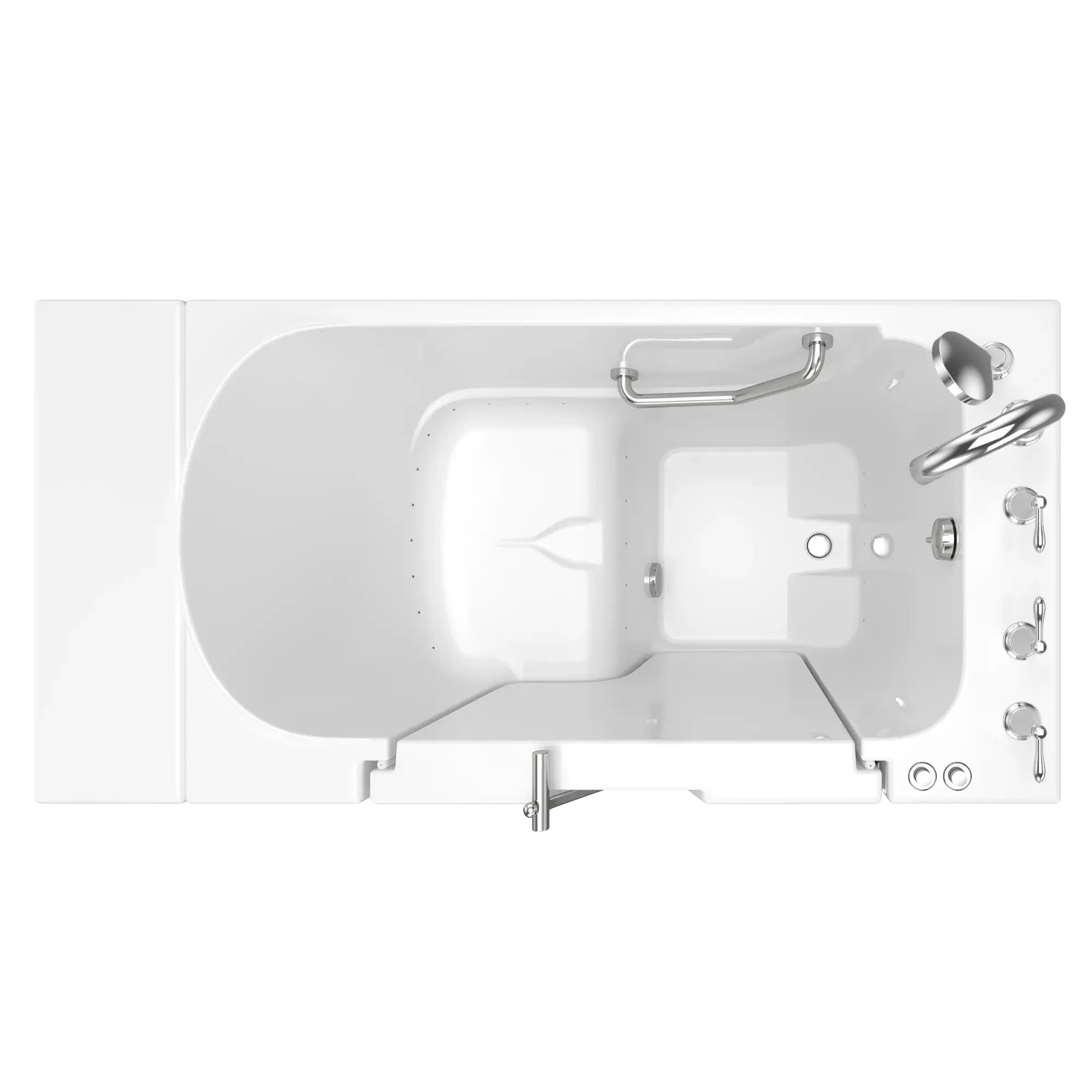 Gelcoat Value Series 30 x 52 -Inch Walk-in Tub With Air Spa System - Right-Hand Drain With Faucet - Image 11