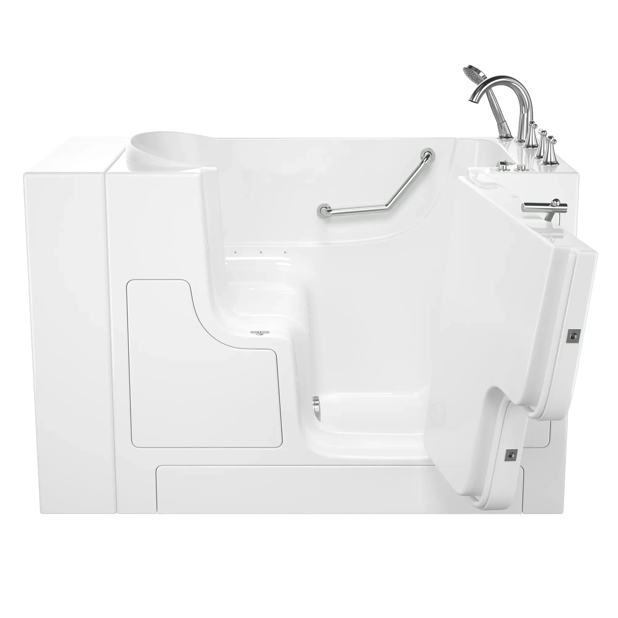 Gelcoat Value Series 30 x 52 -Inch Walk-in Tub With Air Spa System - Right-Hand Drain With Faucet - Image 5