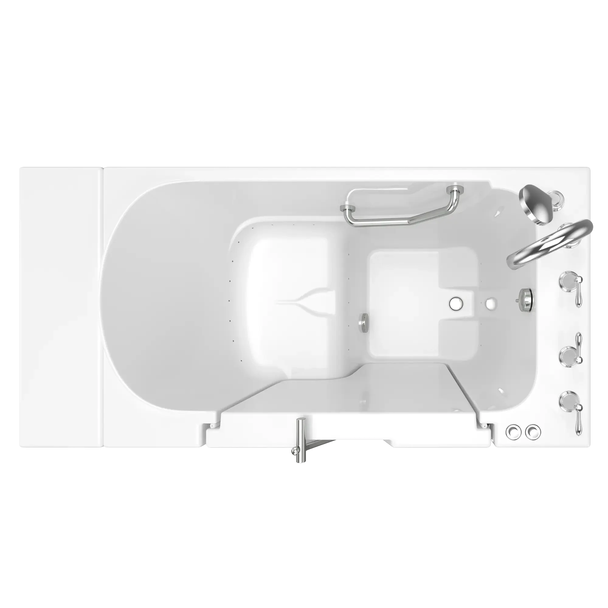 Gelcoat Value Series 30 x 52 -Inch Walk-in Tub With Air Spa System - Right-Hand Drain With Faucet - Image 6