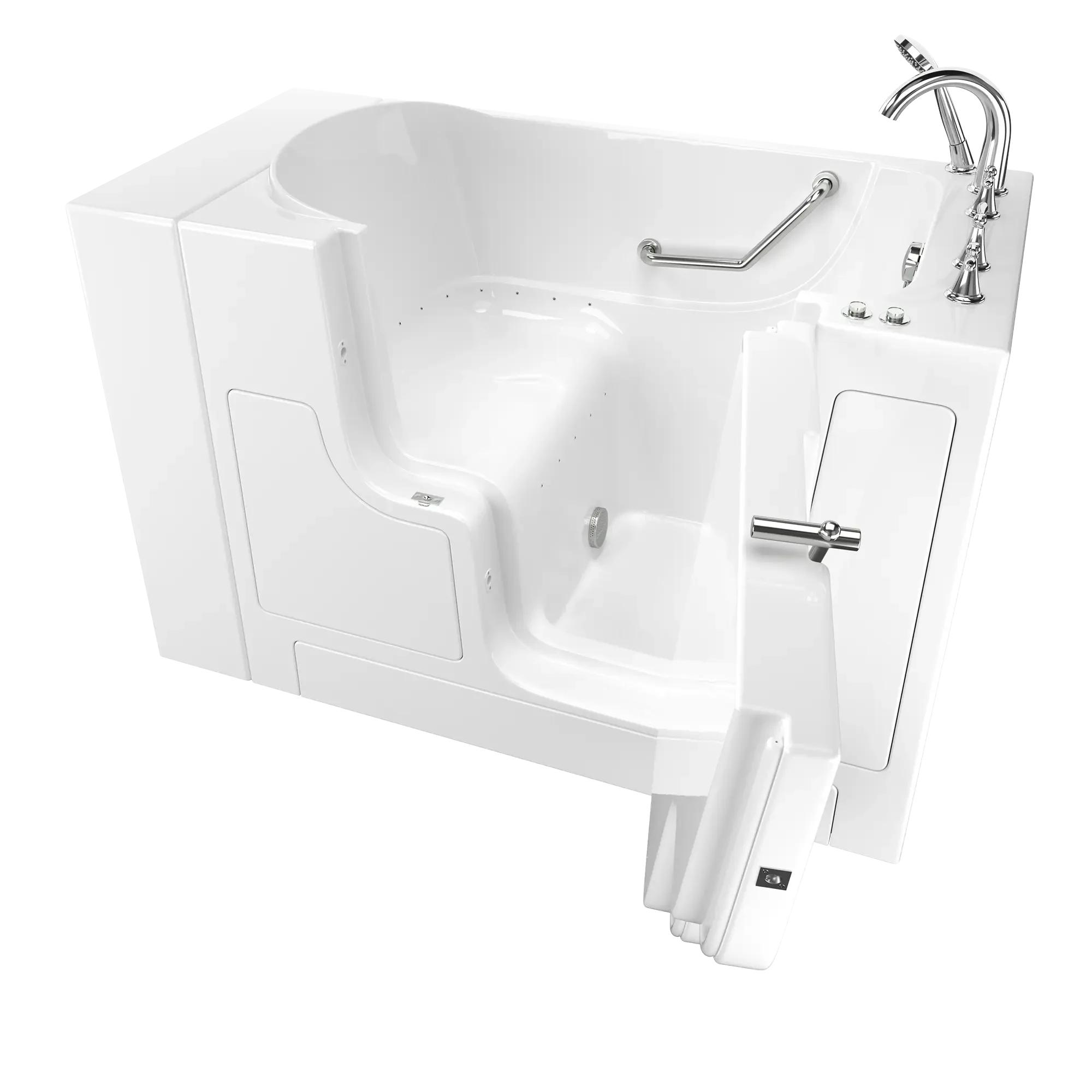 Gelcoat Value Series 30 x 52 -Inch Walk-in Tub With Air Spa System - Right-Hand Drain With Faucet - Image 7