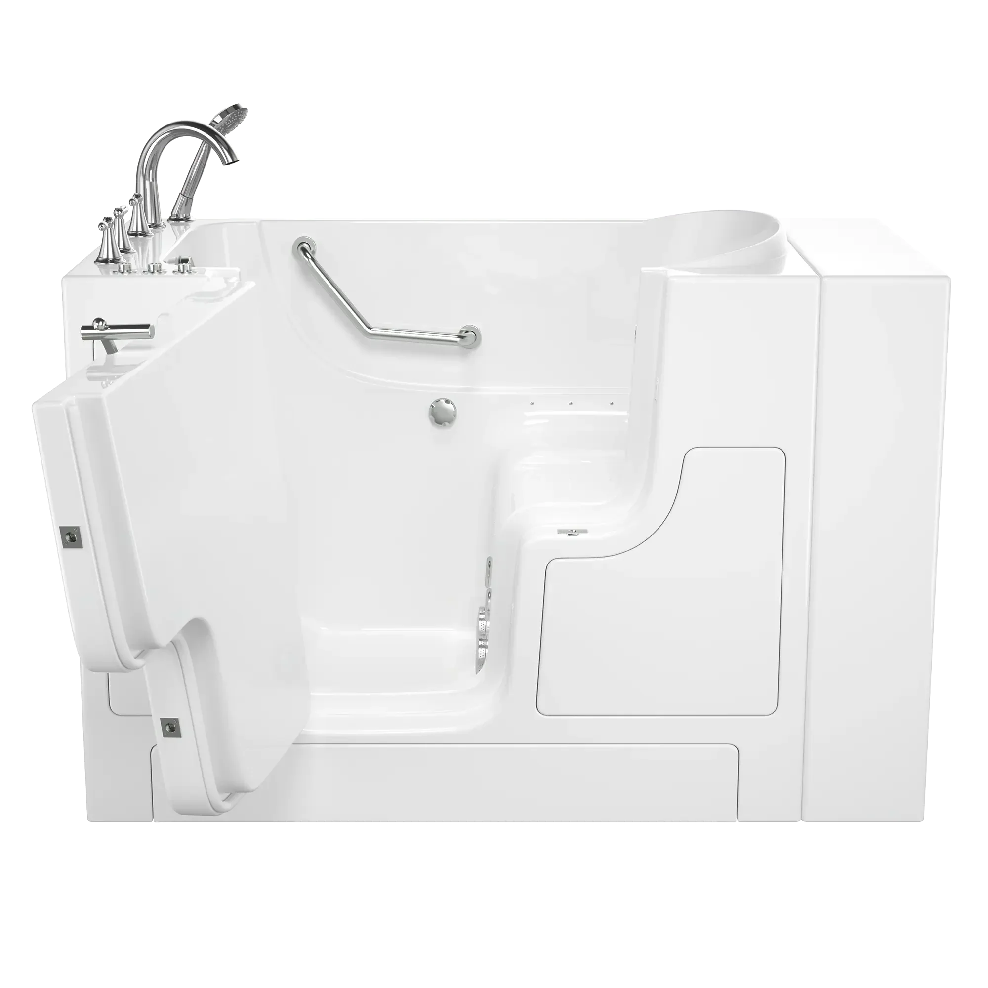 Gelcoat Value Series 30 x 52 -Inch Walk-in Tub With Combination Air Spa and Whirlpool Systems - Left-Hand Drain With Faucet - Image 10