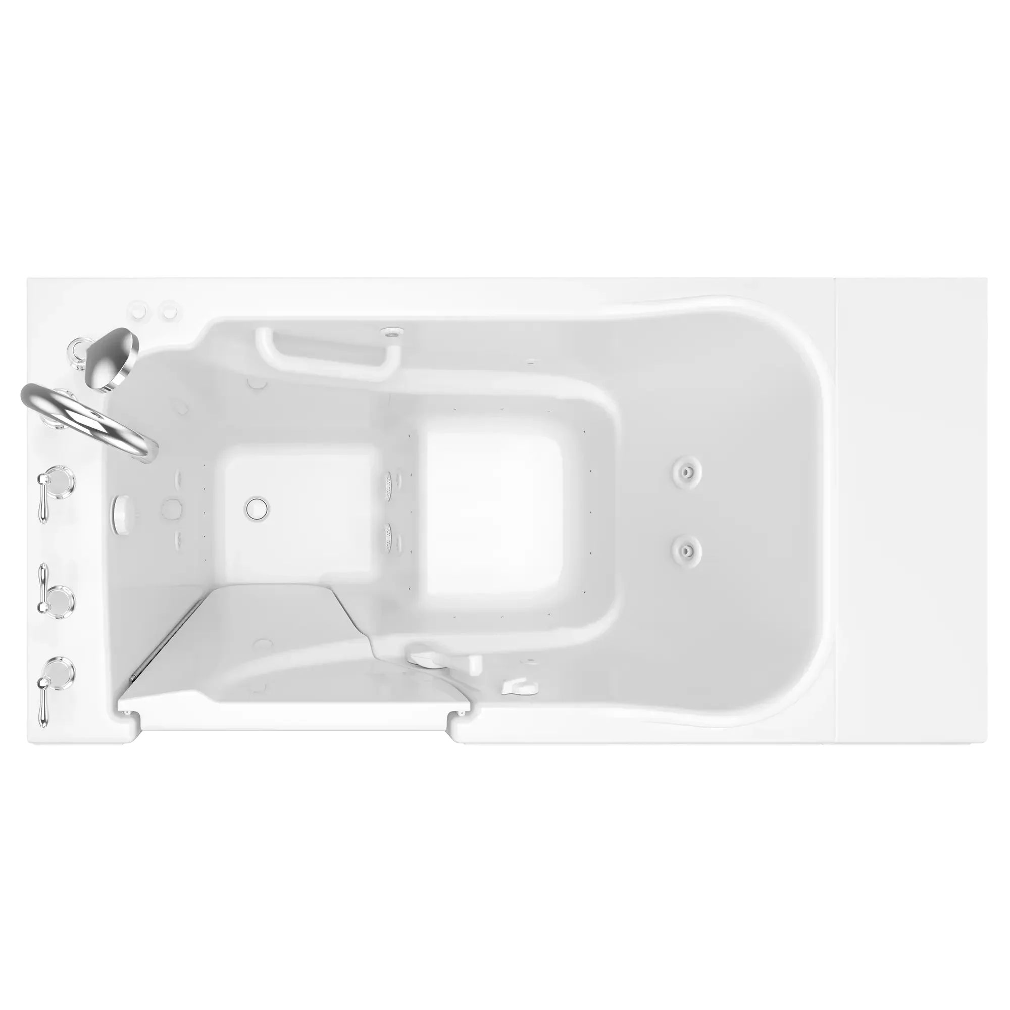 Gelcoat Value Series 30 x 52 -Inch Walk-in Tub With Combination Air Spa and Whirlpool Systems - Left-Hand Drain With Faucet - Image 7
