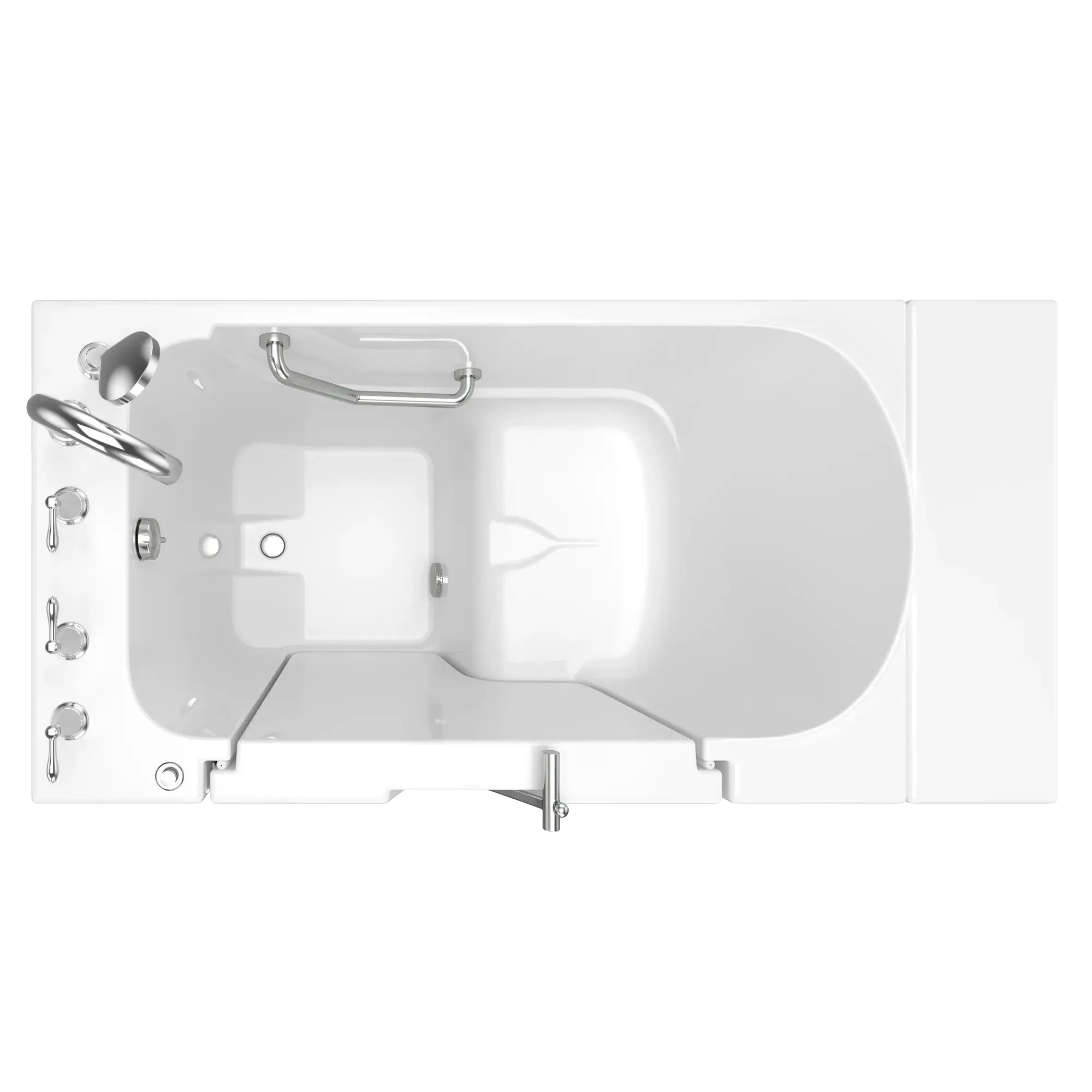 Gelcoat Value Series 30 x 52 -Inch Walk-in Tub With Soaker System - Left-Hand Drain With Faucet - Image 8