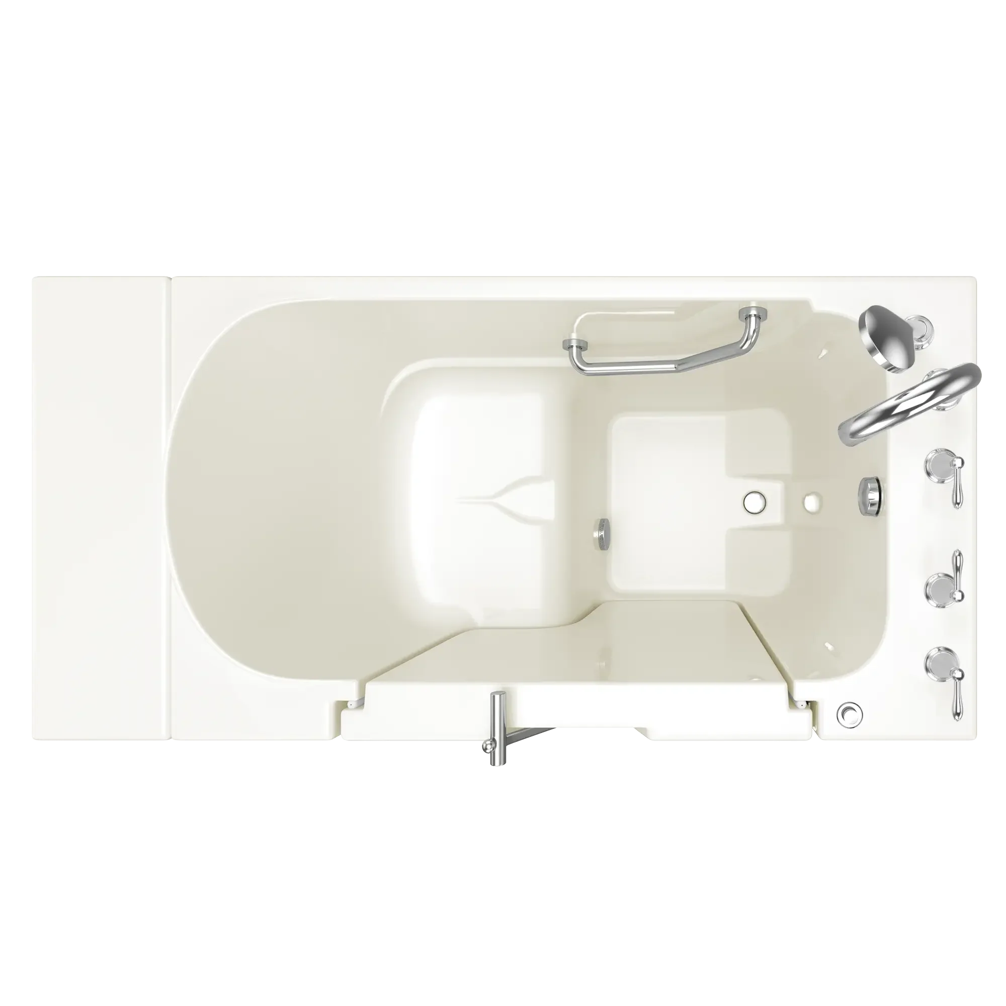 Gelcoat Value Series 30 x 52 -Inch Walk-in Tub With Soaker System - Right-Hand Drain With Faucet - Image 2