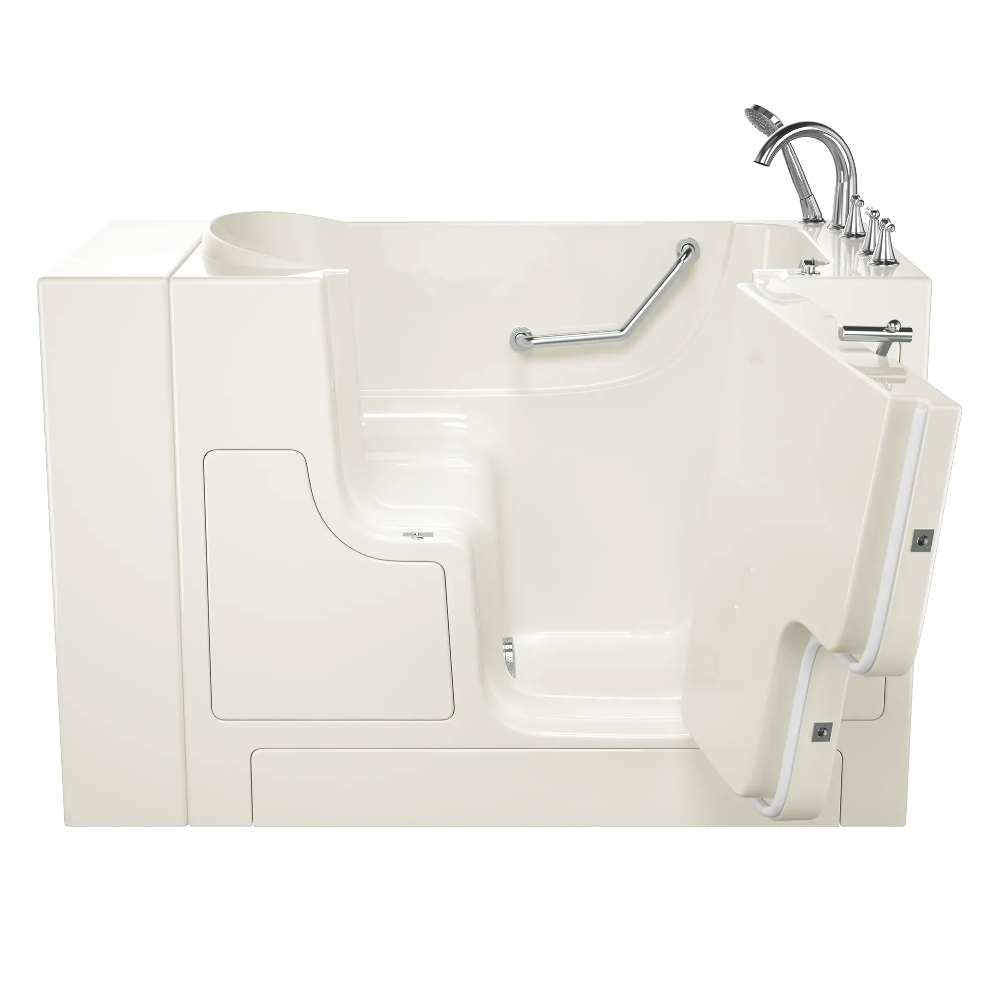 Gelcoat Value Series 30 x 52 -Inch Walk-in Tub With Soaker System - Right-Hand Drain With Faucet - Image 3