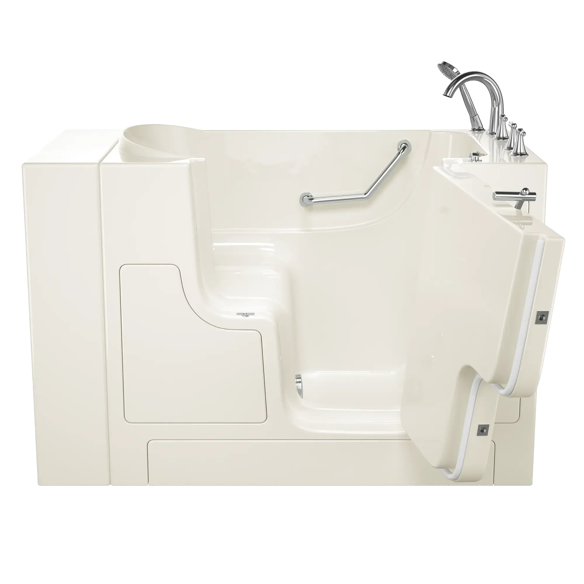 Gelcoat Value Series 30 x 52 -Inch Walk-in Tub With Soaker System - Right-Hand Drain With Faucet - Image 5