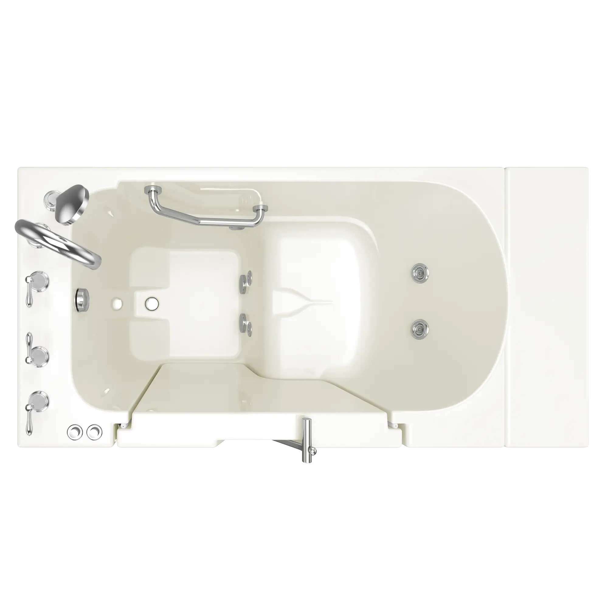Gelcoat Value Series 30 x 52 -Inch Walk-in Tub With Whirlpool System - Left-Hand Drain With Faucet - Image 6