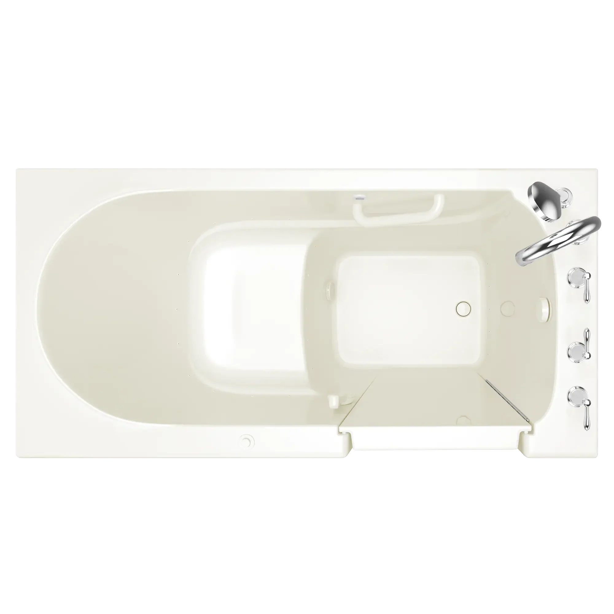 Gelcoat Value Series 30 x 60 -Inch Walk-in Tub With Air Spa System - Right-Hand Drain With Faucet