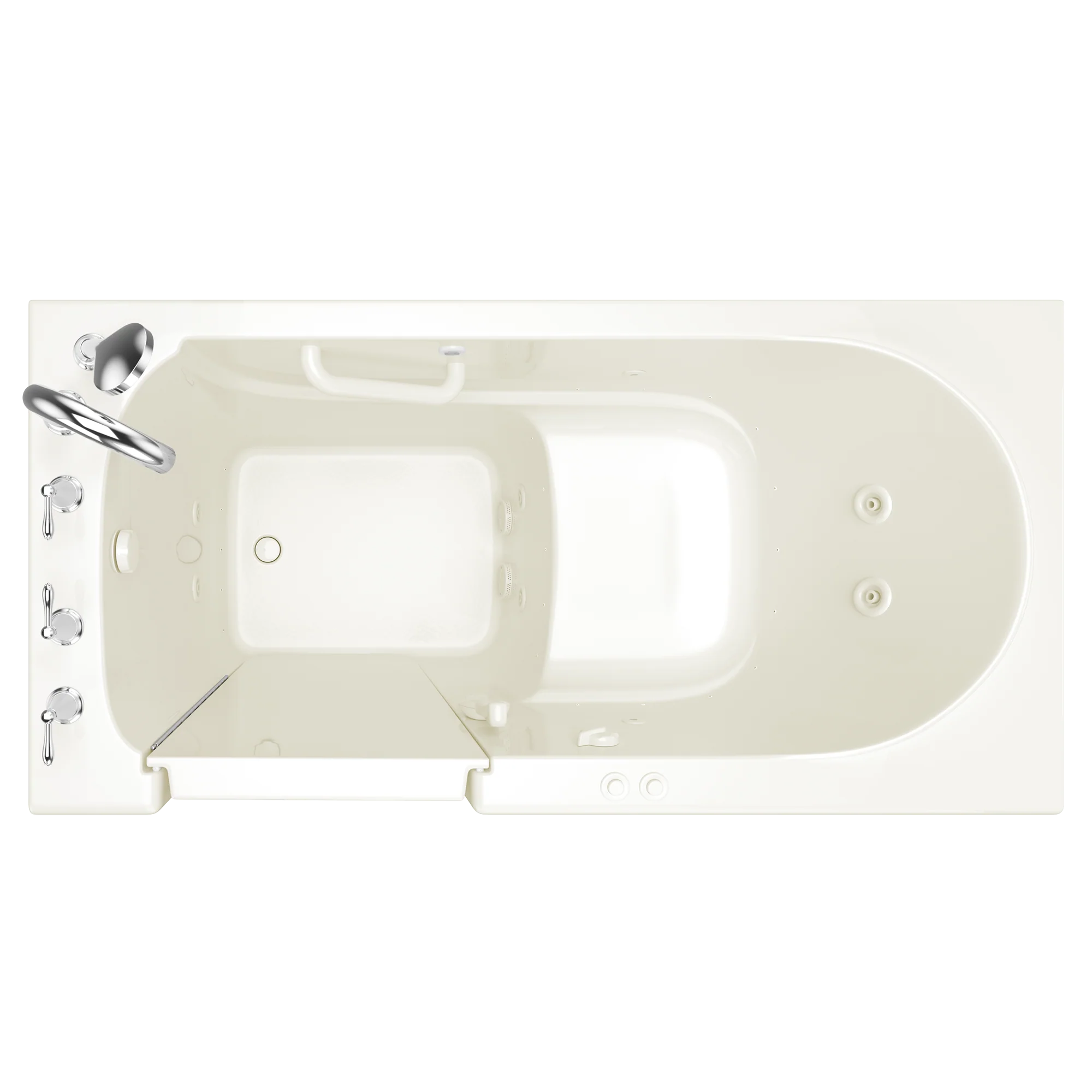 Gelcoat Value Series 30 x 60 -Inch Walk-in Tub With Combination Air Spa and Whirlpool Systems - Left-Hand Drain With Faucet - Image 7