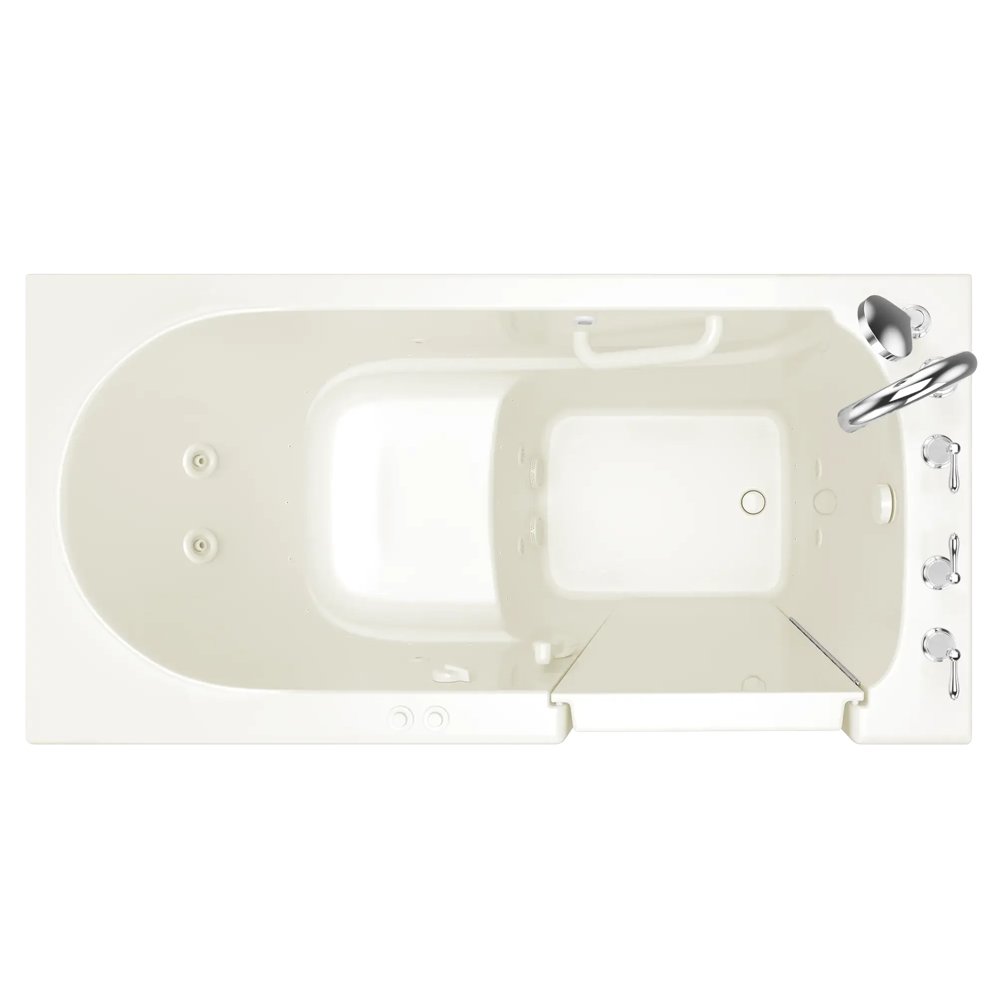 Gelcoat Value Series 30 x 60 -Inch Walk-in Tub With Combination Air Spa and Whirlpool Systems - Right-Hand Drain With Faucet - Image 6