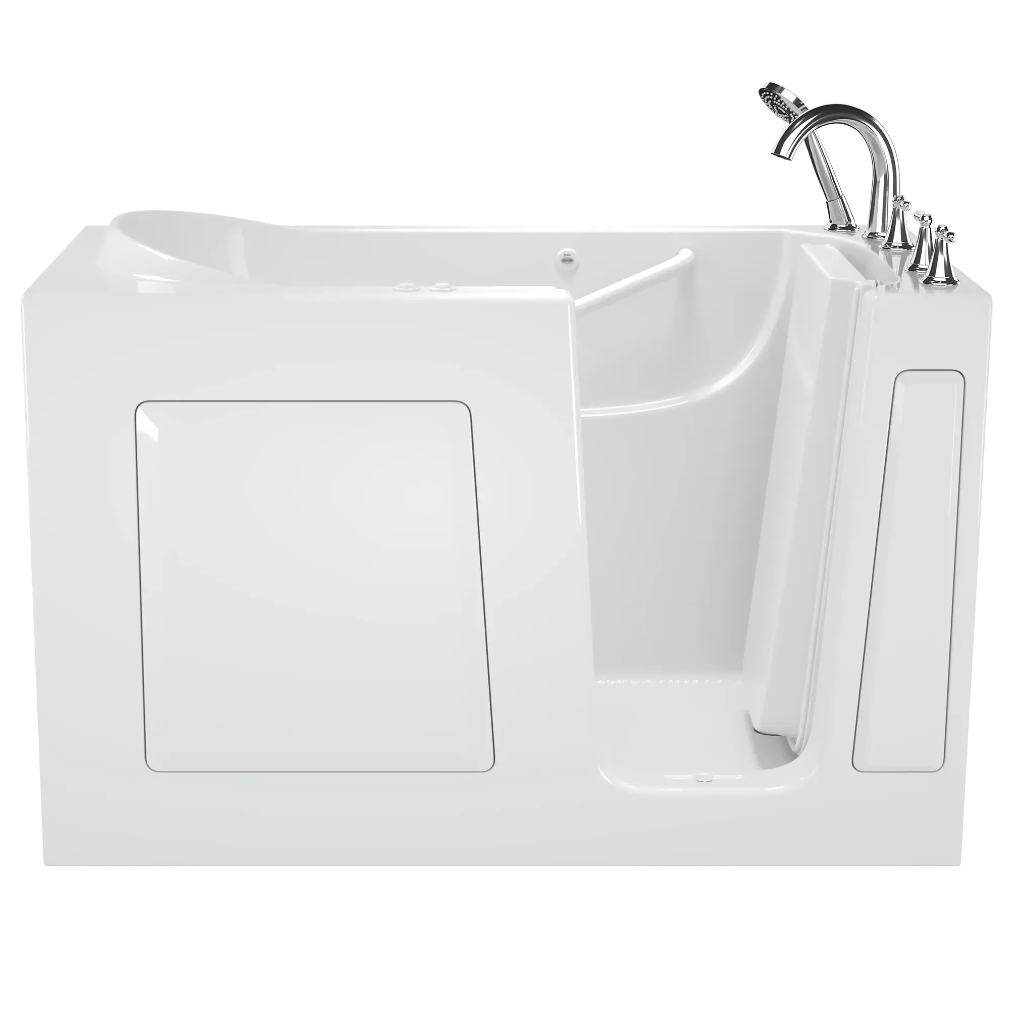 Gelcoat Value Series 30 x 60 -Inch Walk-in Tub With Combination Air Spa and Whirlpool Systems - Right-Hand Drain With Faucet - Image 8