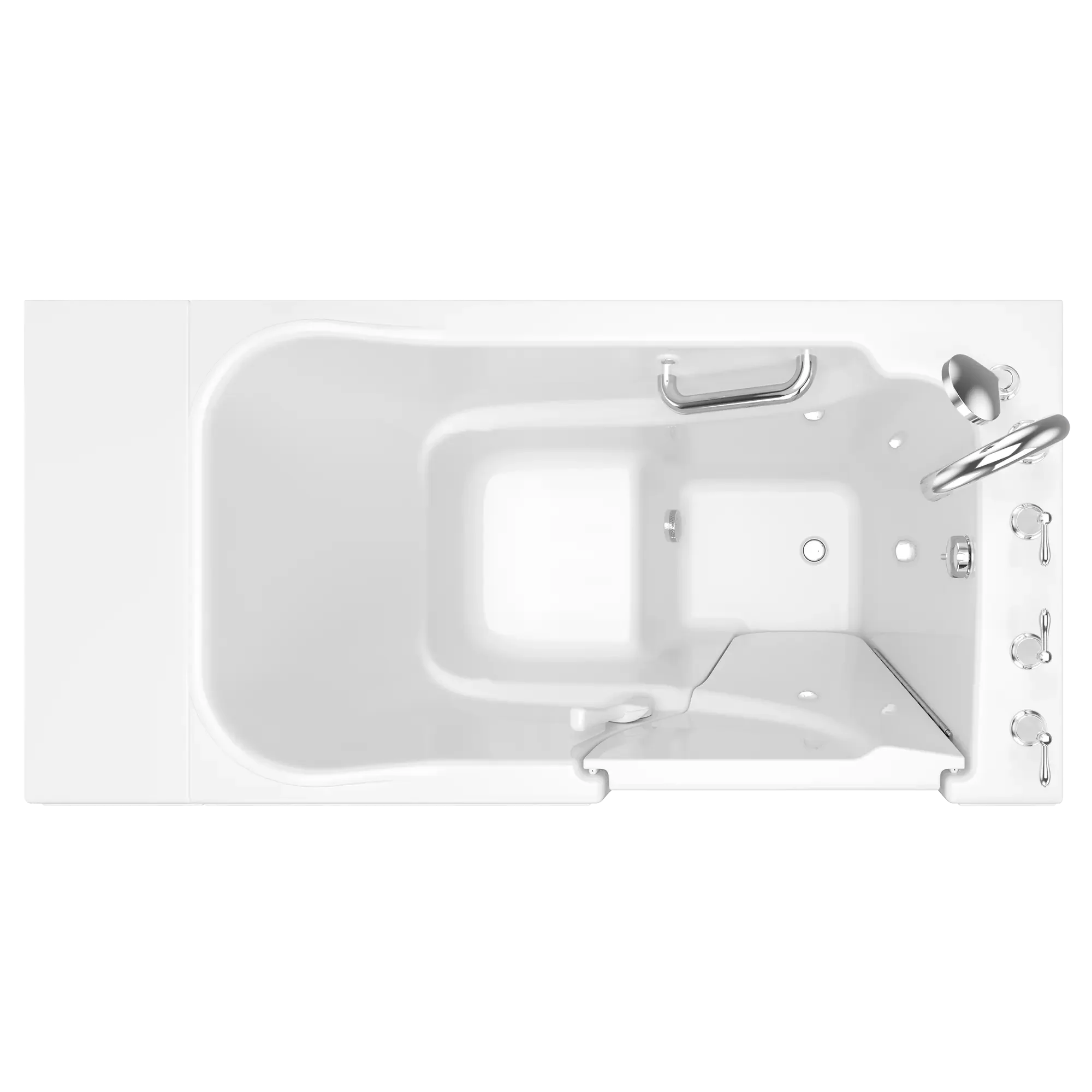 Gelcoat Value Series 30x52 Inch Soaking Walk-In Bathtub - Right Hand Door and Drain - Image 3