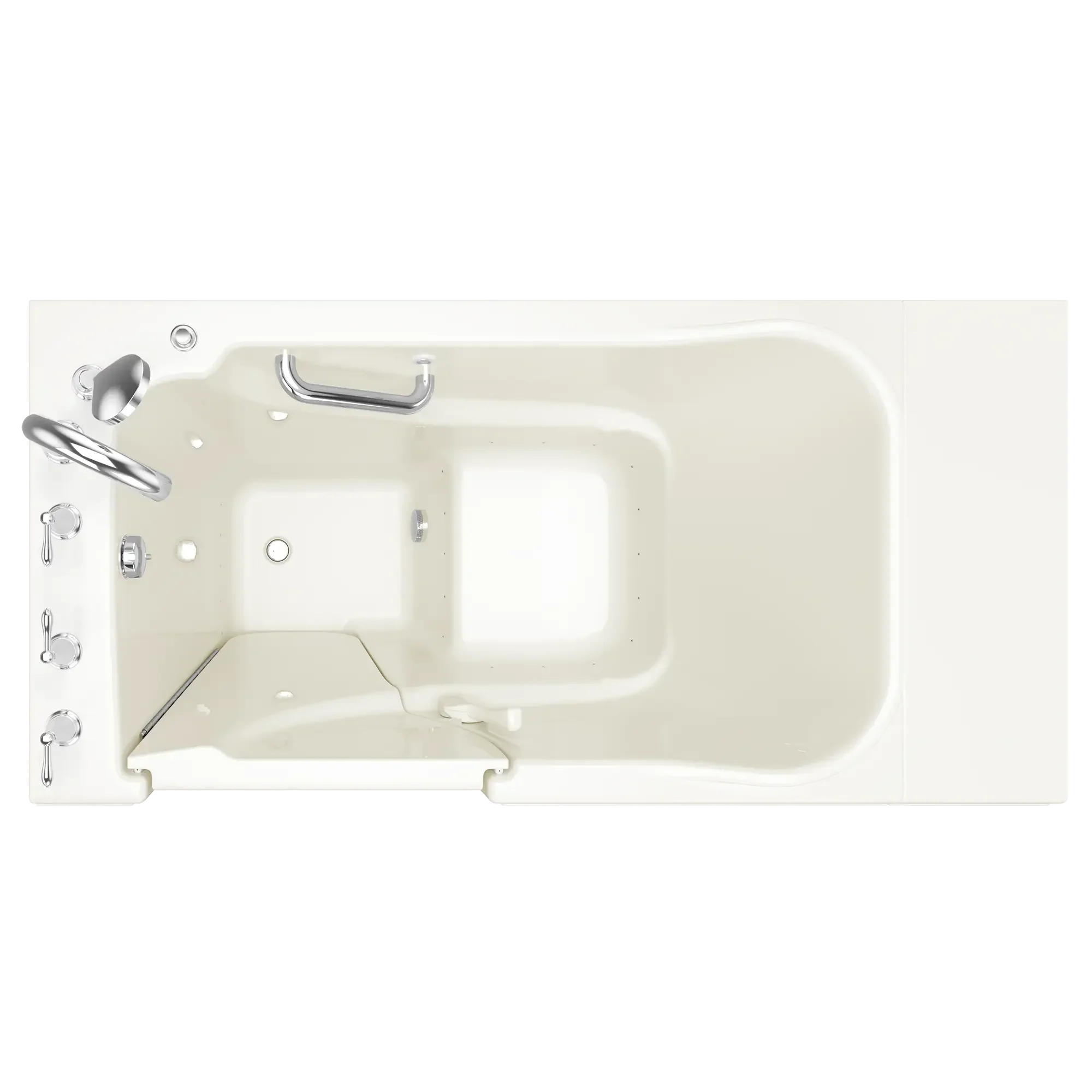 Gelcoat Value Series 30x52 Inch Walk-In Bathtub with Air Spa System - Left Hand Door and Drain - Image 8