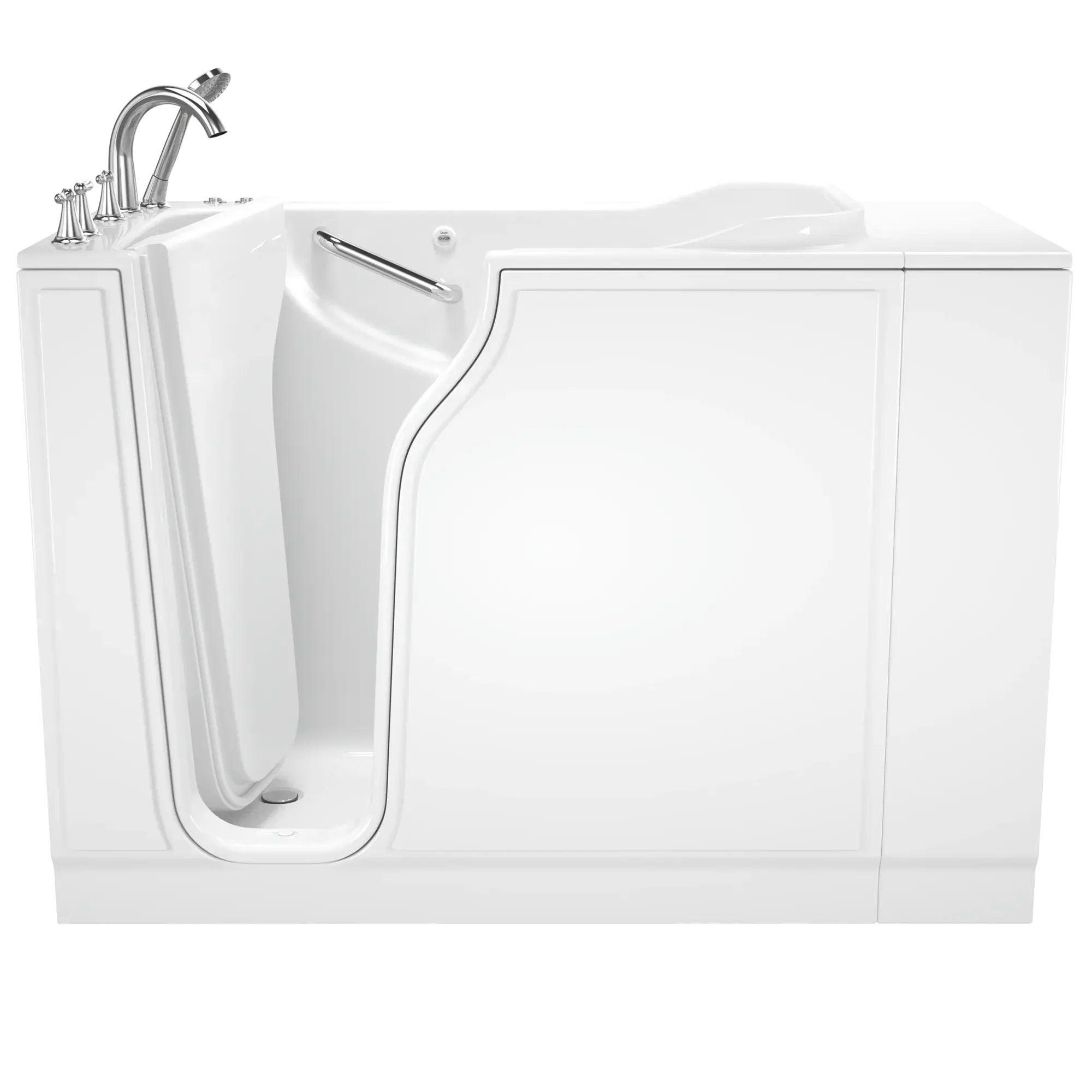 Gelcoat Value Series 30x52 Inch Walk-In Bathtub with Combination Air Spa and Whirlpool Massage System - Left Hand Door and Drain - Image 8