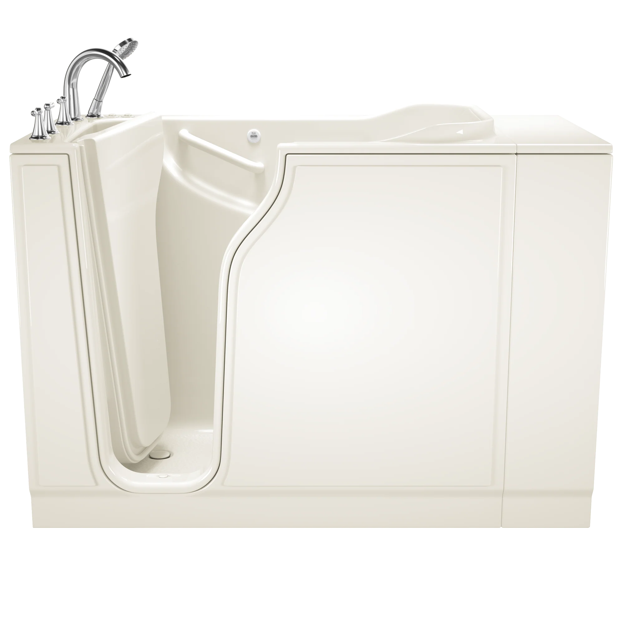 Gelcoat Value Series 30x52 Inch Walk-In Bathtub with Combination Air Spa system and Whirlpool Massage System - Left Hand Door and Drain