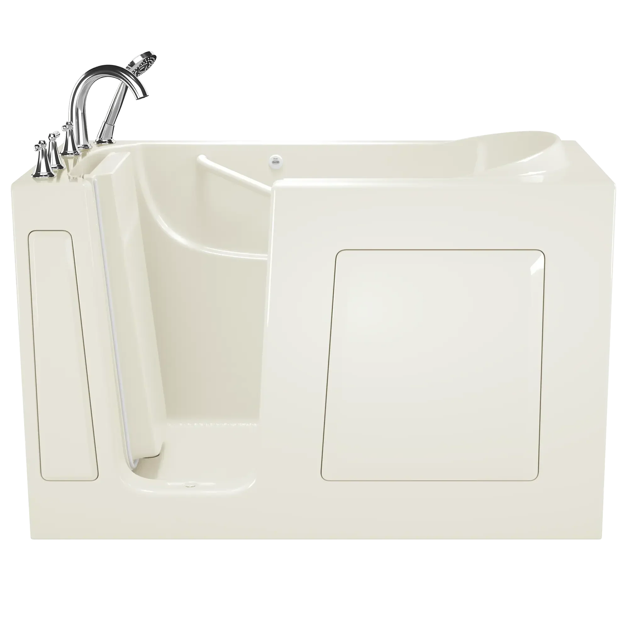 Gelcoat Value Series 30x60 Inch Soaking Walk-In Bathtub - Left Hand Door and Drain