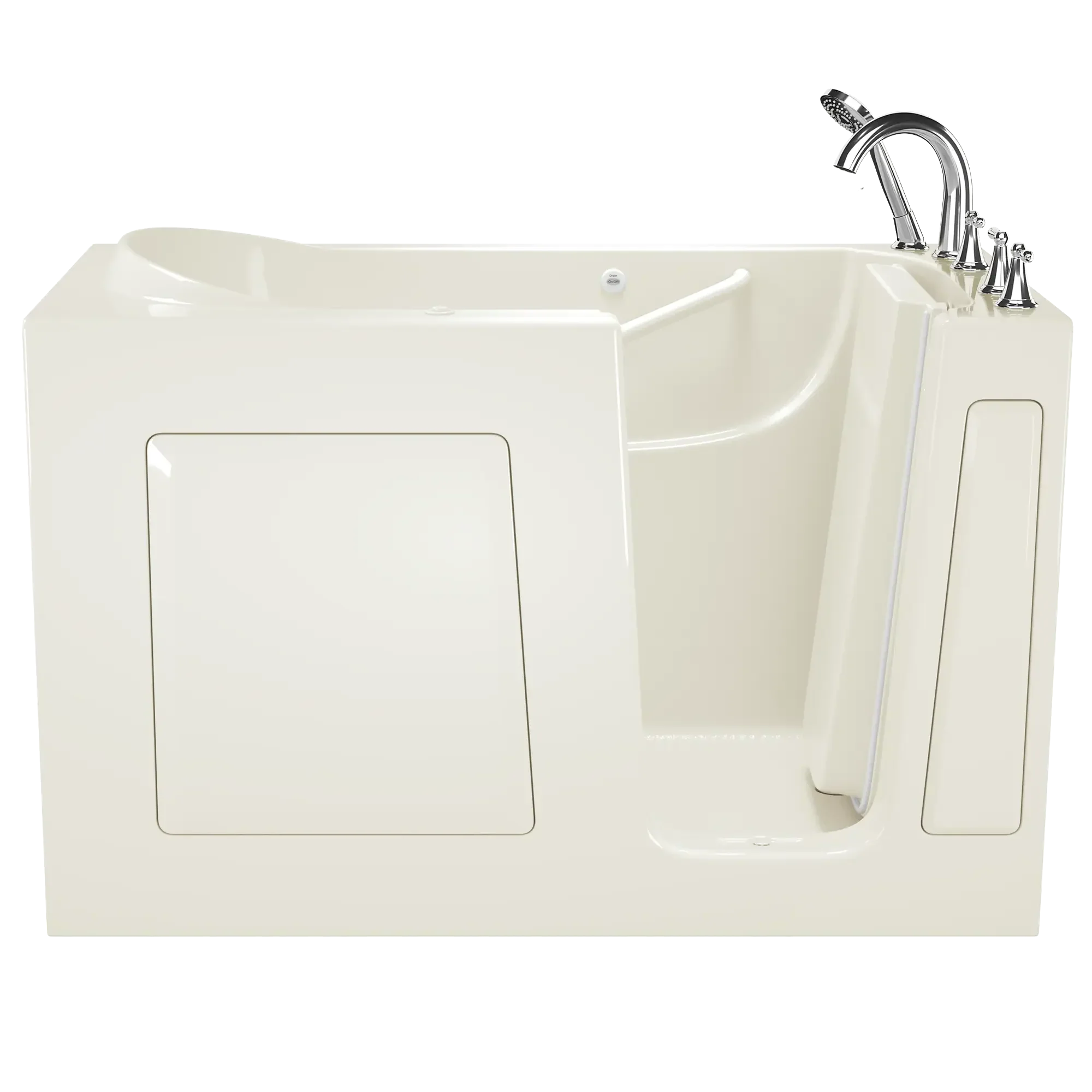 Gelcoat Value Series 30x60 Inch Walk-In Bathtub with Whirlpool Massage System - Right Hand Door and Drain