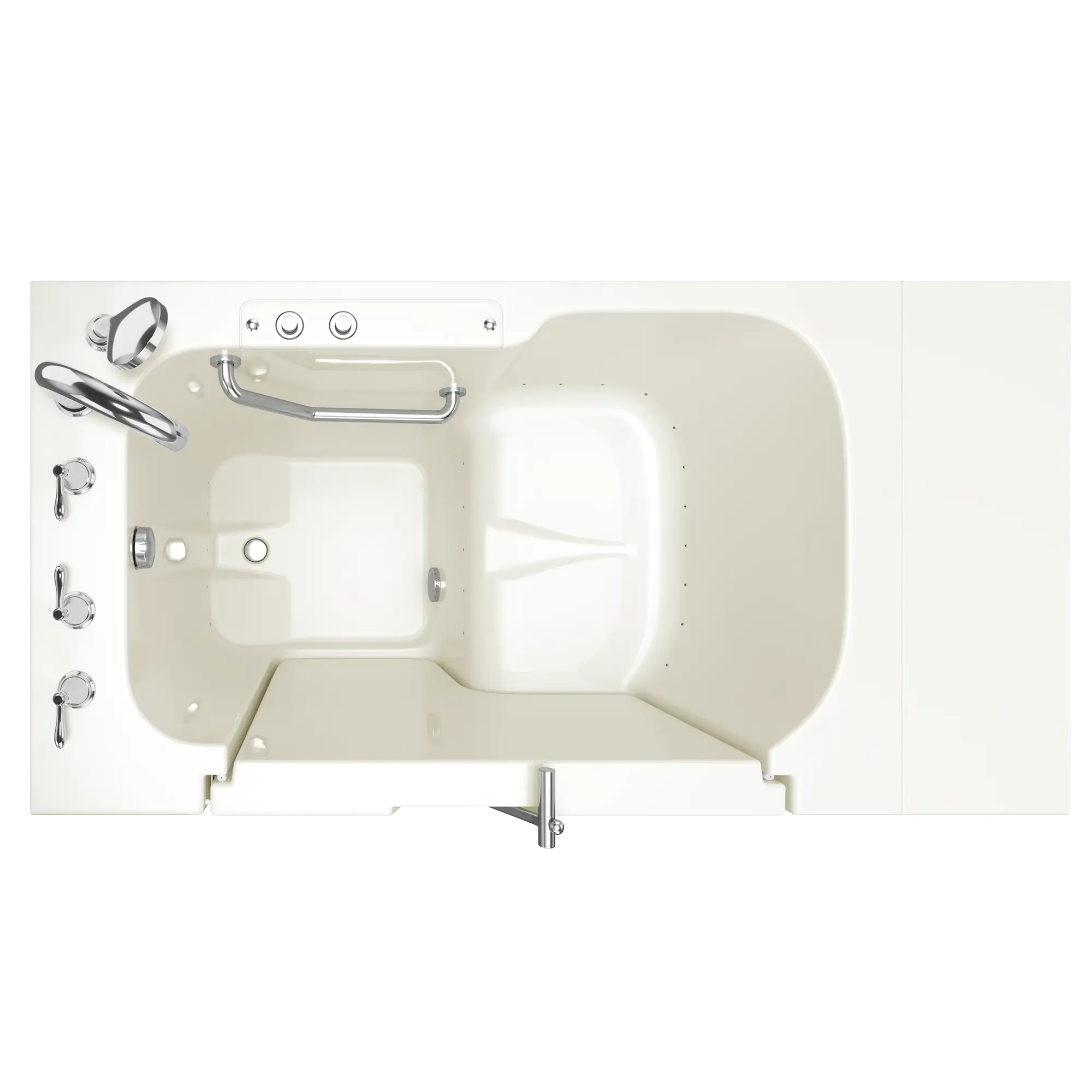 Gelcoat Value Series 32 x 52 -Inch Walk-in Tub With Air Spa System - Left-Hand Drain With Faucet - Image 6