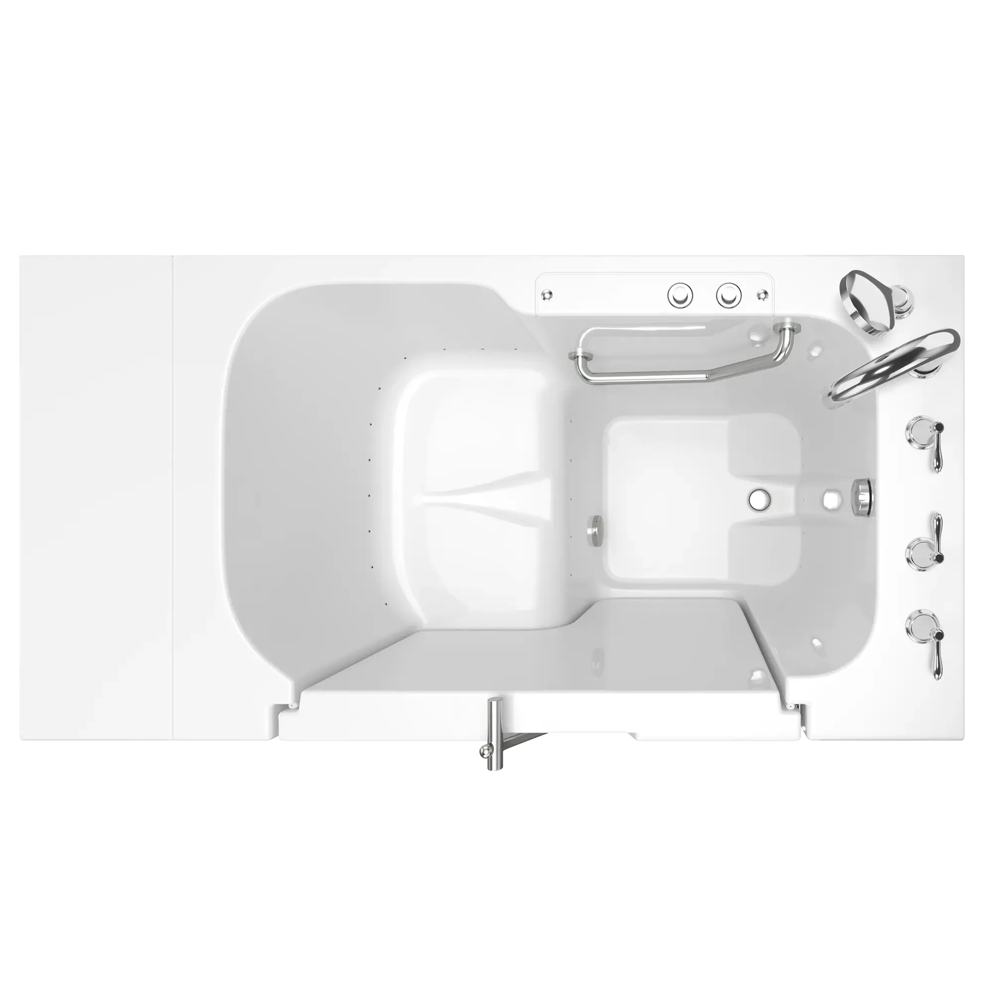 Gelcoat Value Series 32 x 52 -Inch Walk-in Tub With Air Spa System - Right-Hand Drain With Faucet - Image 3