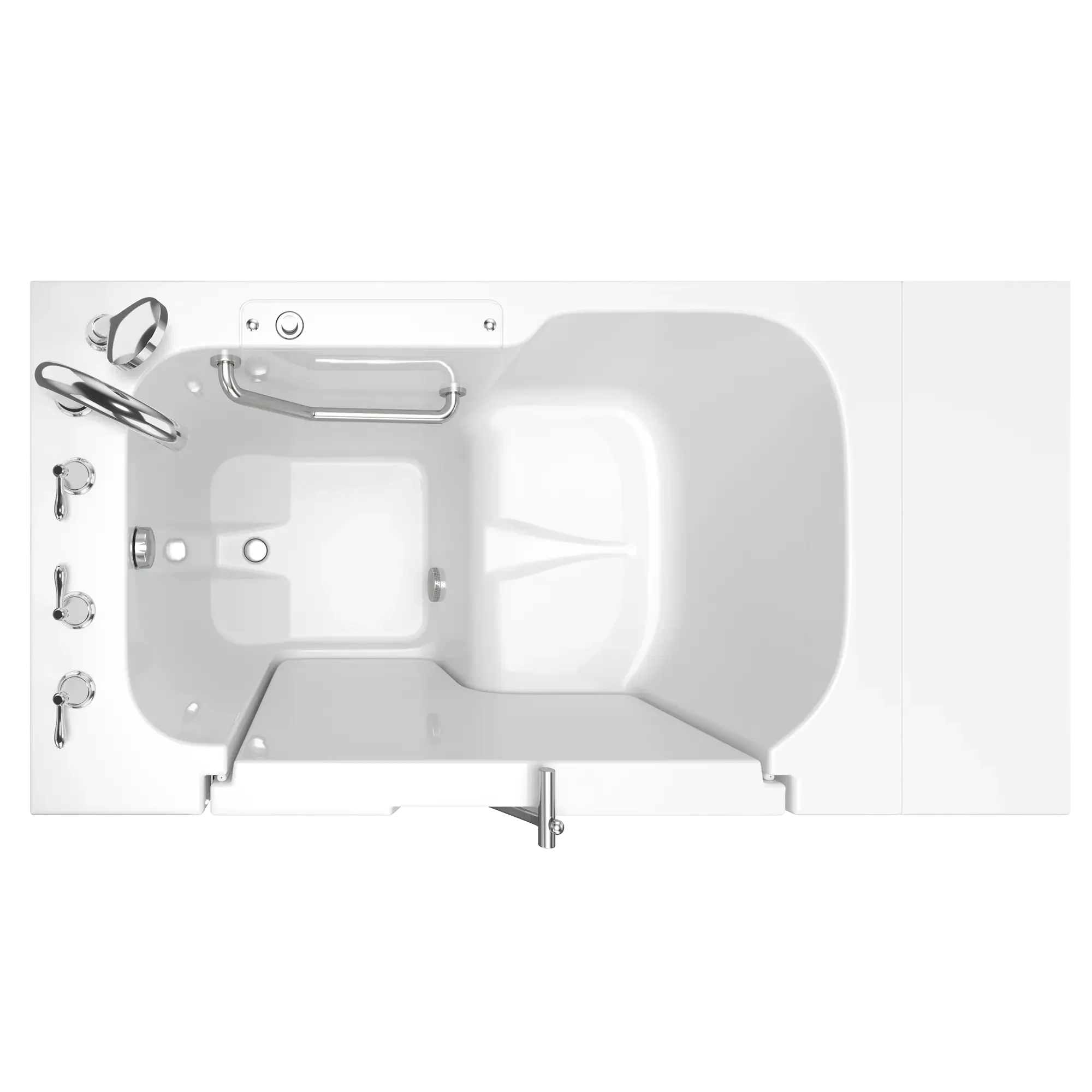 Gelcoat Value Series 32 x 52 -Inch Walk-in Tub With Soaker System - Left-Hand Drain With Faucet - Image 12