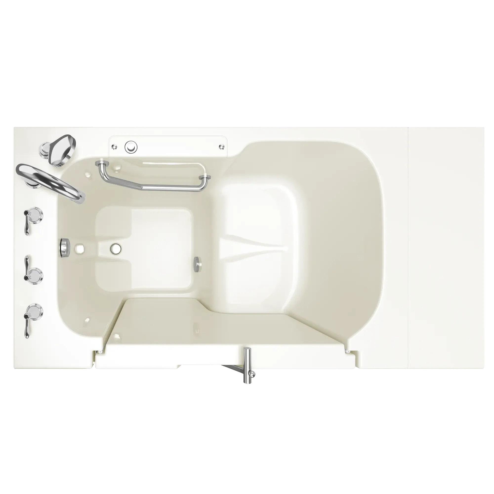 Gelcoat Value Series 32 x 52 -Inch Walk-in Tub With Soaker System - Left-Hand Drain With Faucet - Image 7