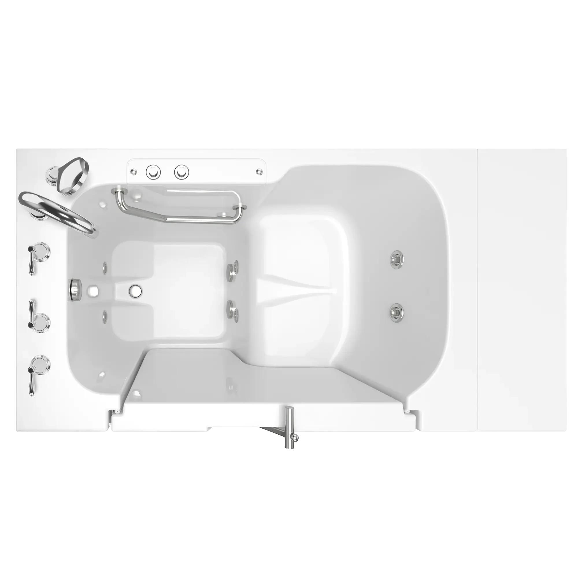 Gelcoat Value Series 32 x 52 -Inch Walk-in Tub With Whirlpool System - Left-Hand Drain With Faucet - Image 11
