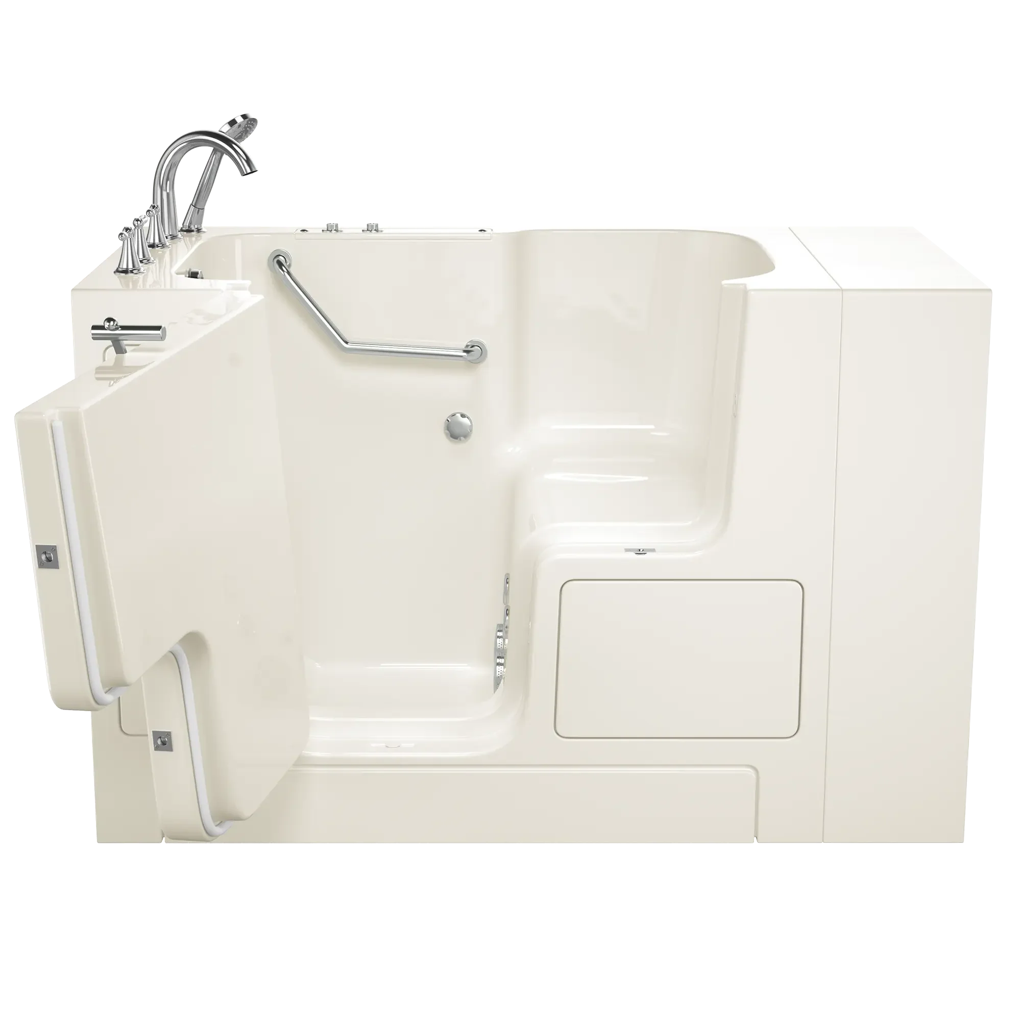Gelcoat Value Series 32 x 52 -Inch Walk-in Tub With Whirlpool System - Left-Hand Drain With Faucet - Image 2