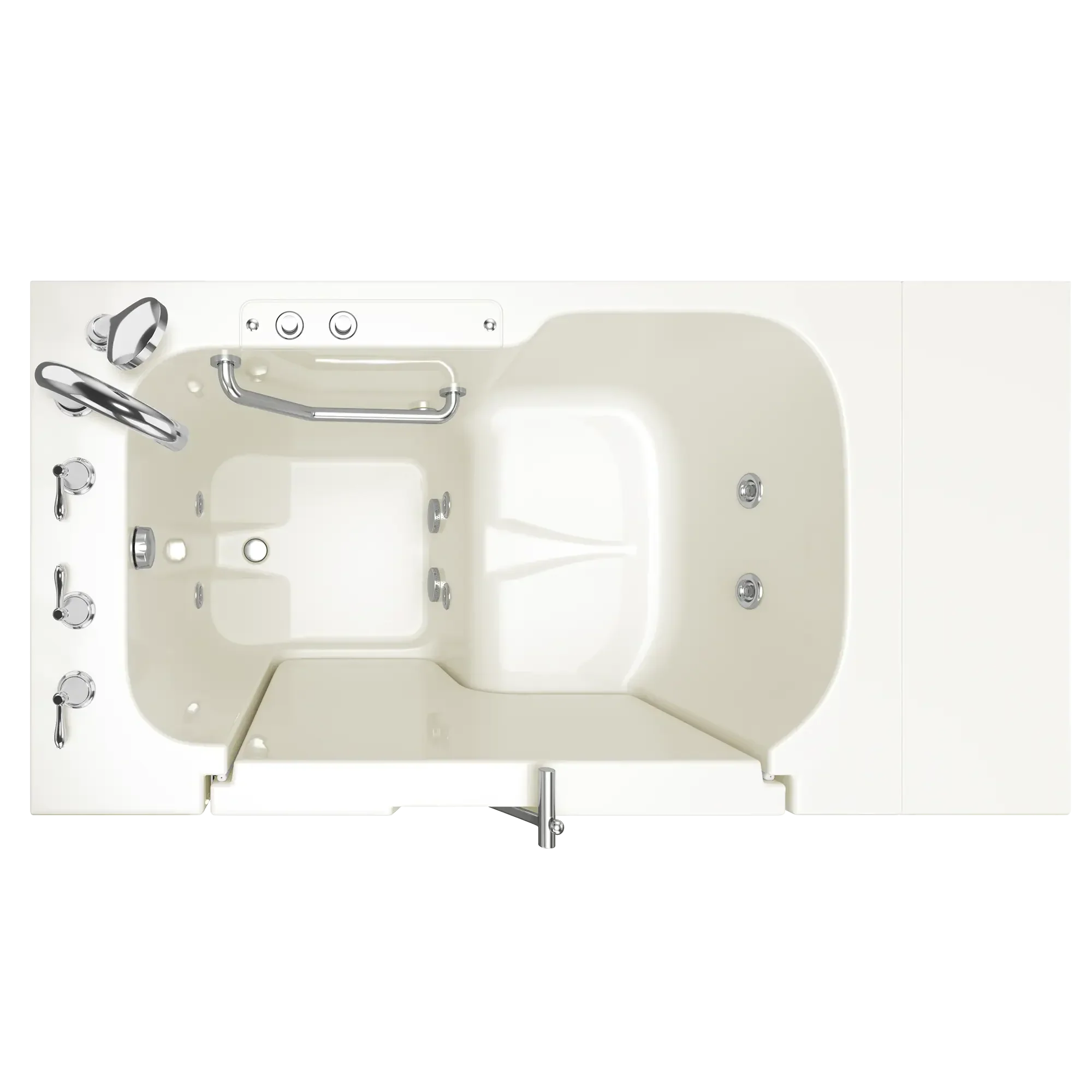 Gelcoat Value Series 32 x 52 -Inch Walk-in Tub With Whirlpool System - Left-Hand Drain With Faucet - Image 5