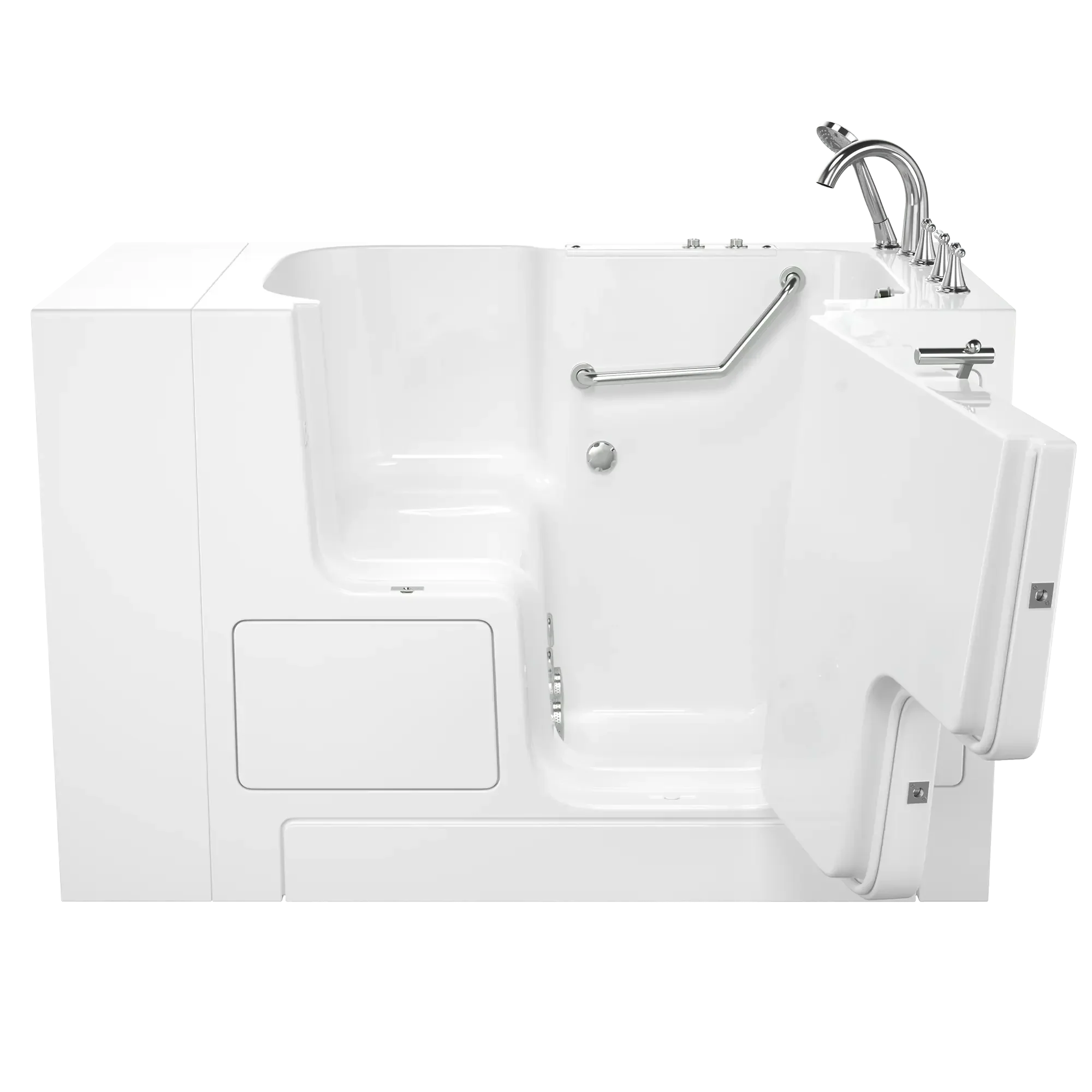 Gelcoat Value Series 32 x 52 -Inch Walk-in Tub With Whirlpool System - Right-Hand Drain With Faucet - Image 10