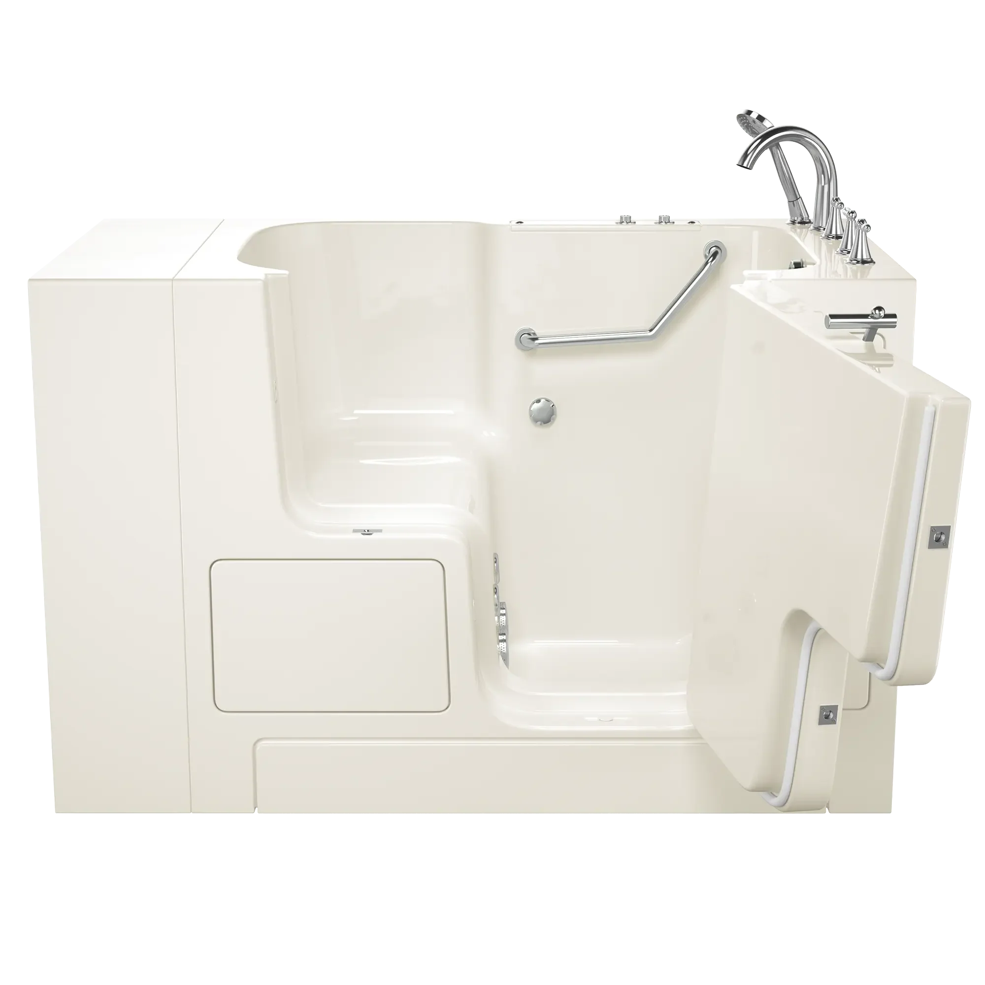 Gelcoat Value Series 32 x 52 -Inch Walk-in Tub With Whirlpool System - Right-Hand Drain With Faucet - Image 2