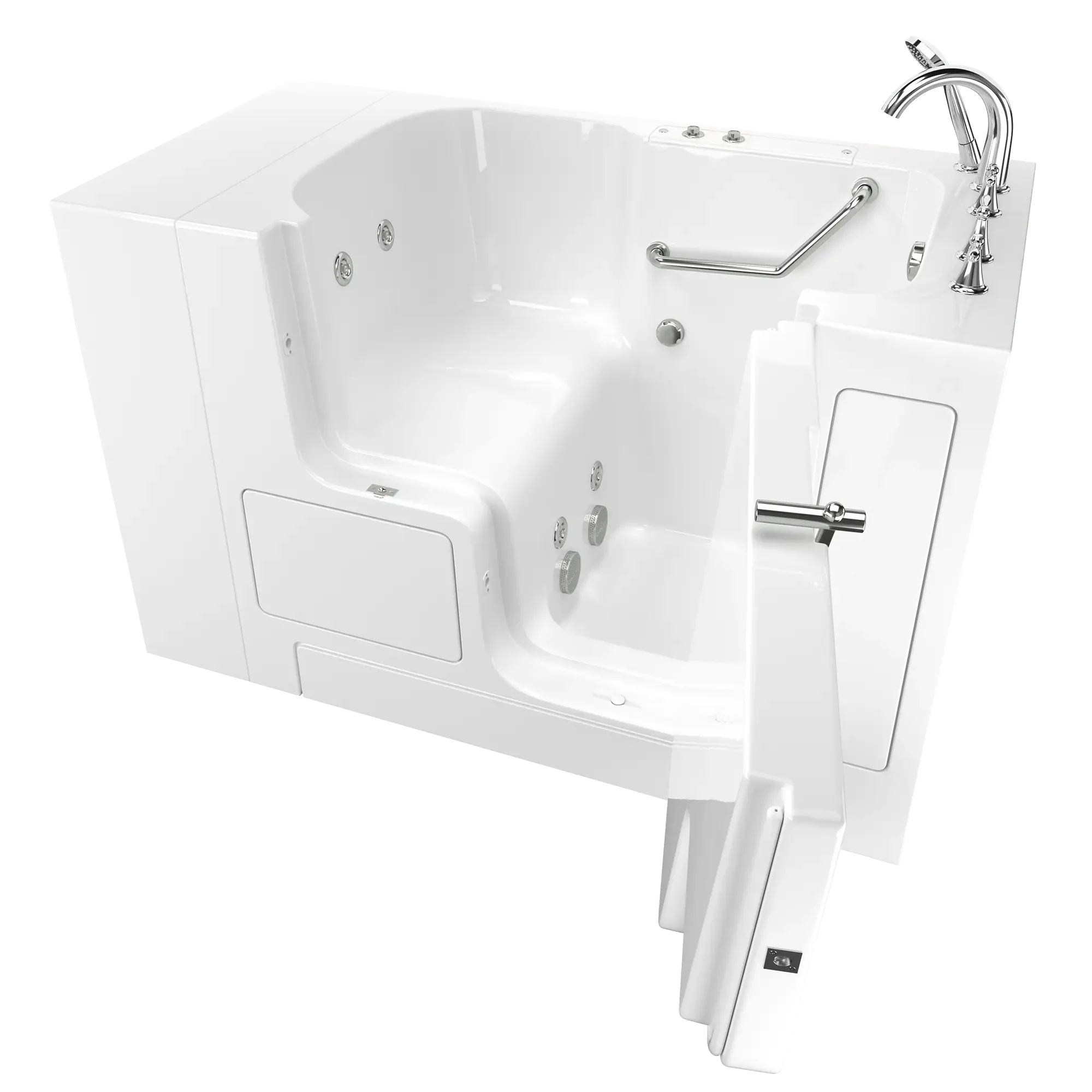 Gelcoat Value Series 32 x 52 -Inch Walk-in Tub With Whirlpool System - Right-Hand Drain With Faucet - Image 7