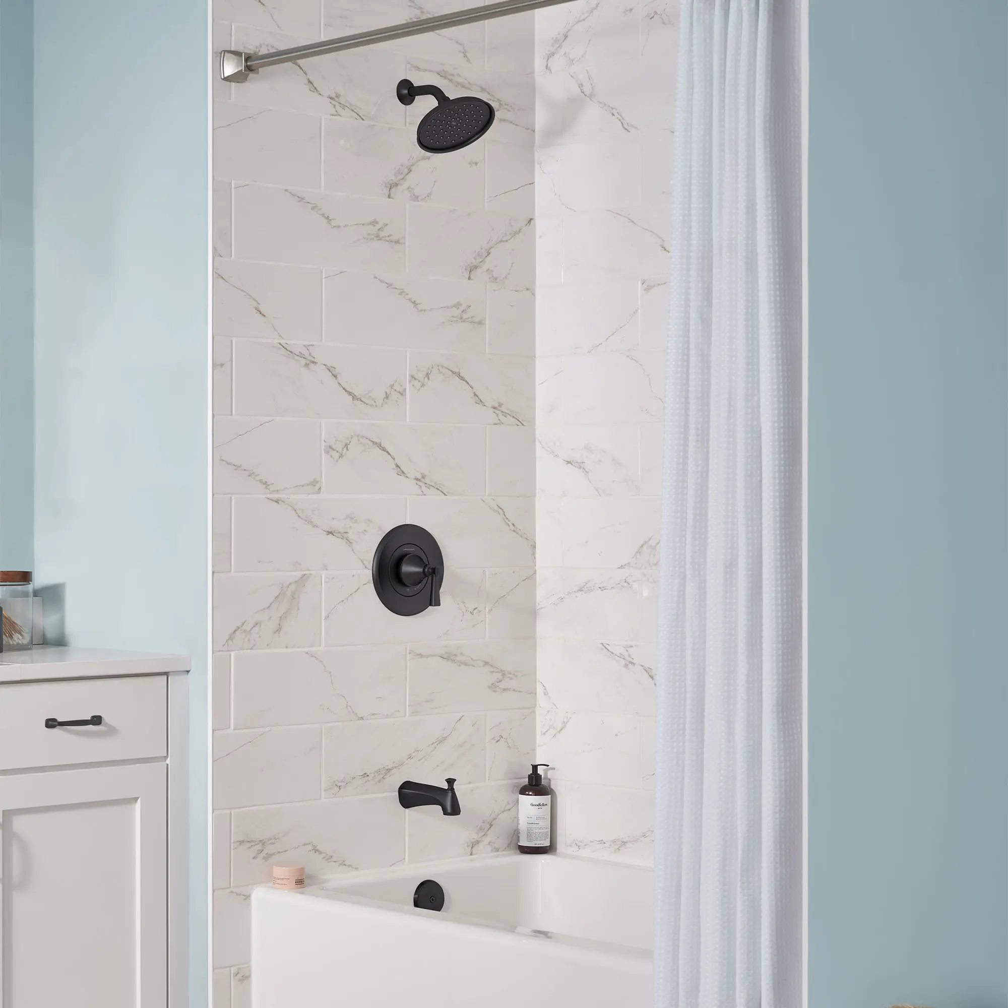 Glenmere 2.5 gpm/6.8 L/min Tub and Shower Trim Kit With Showerhead, Double Ceramic Pressure Balance Cartridge - Image 44