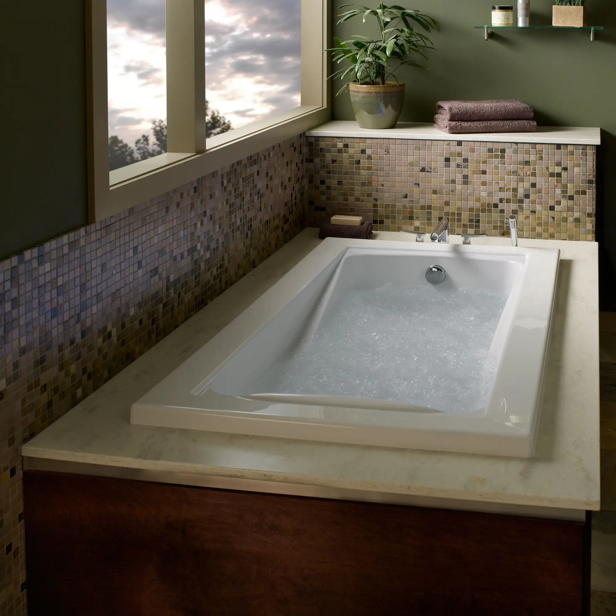 Green Tea® 66 x 36-Inch Drop-In Bathtub With EcoSilent® EverClean® Hydromassage System - Image 4
