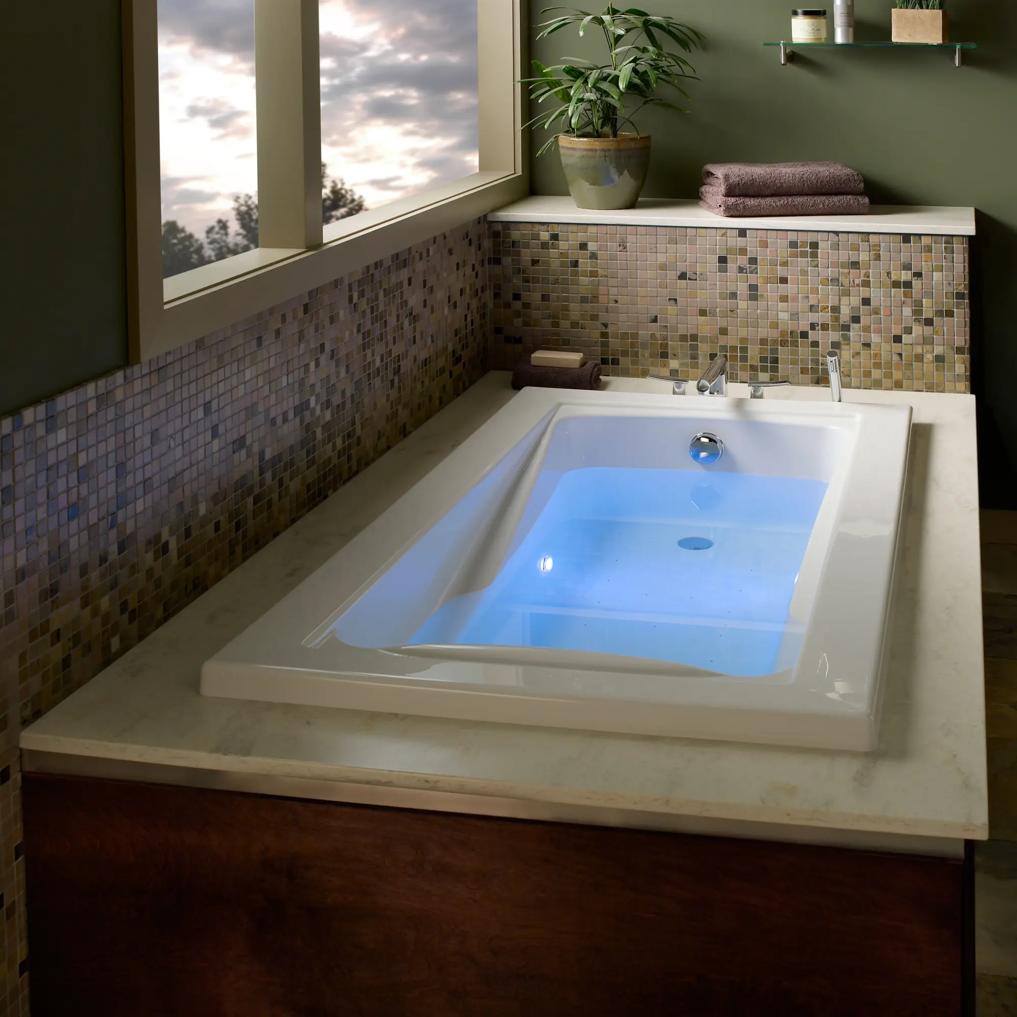 Green Tea® 66 x 36-Inch Drop-In Bathtub With EcoSilent® EverClean® Hydromassage System - Image 5