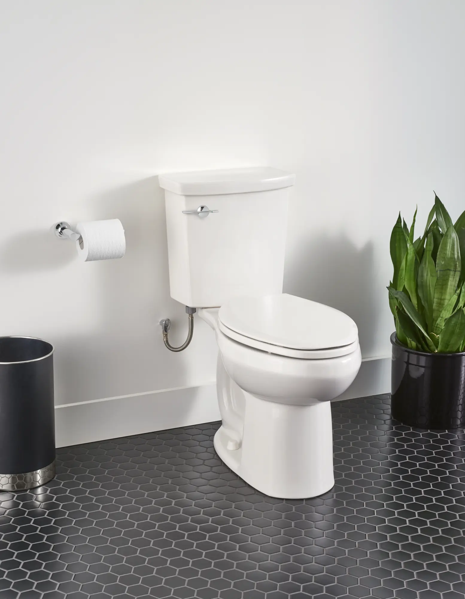 H2Option® ADA Two-Piece Dual Flush 1.28 gpf/4.8 Lpf and 0.92 gpf/3.5 Lpf Chair Height Elongated Toilet Less Seat - Image 10