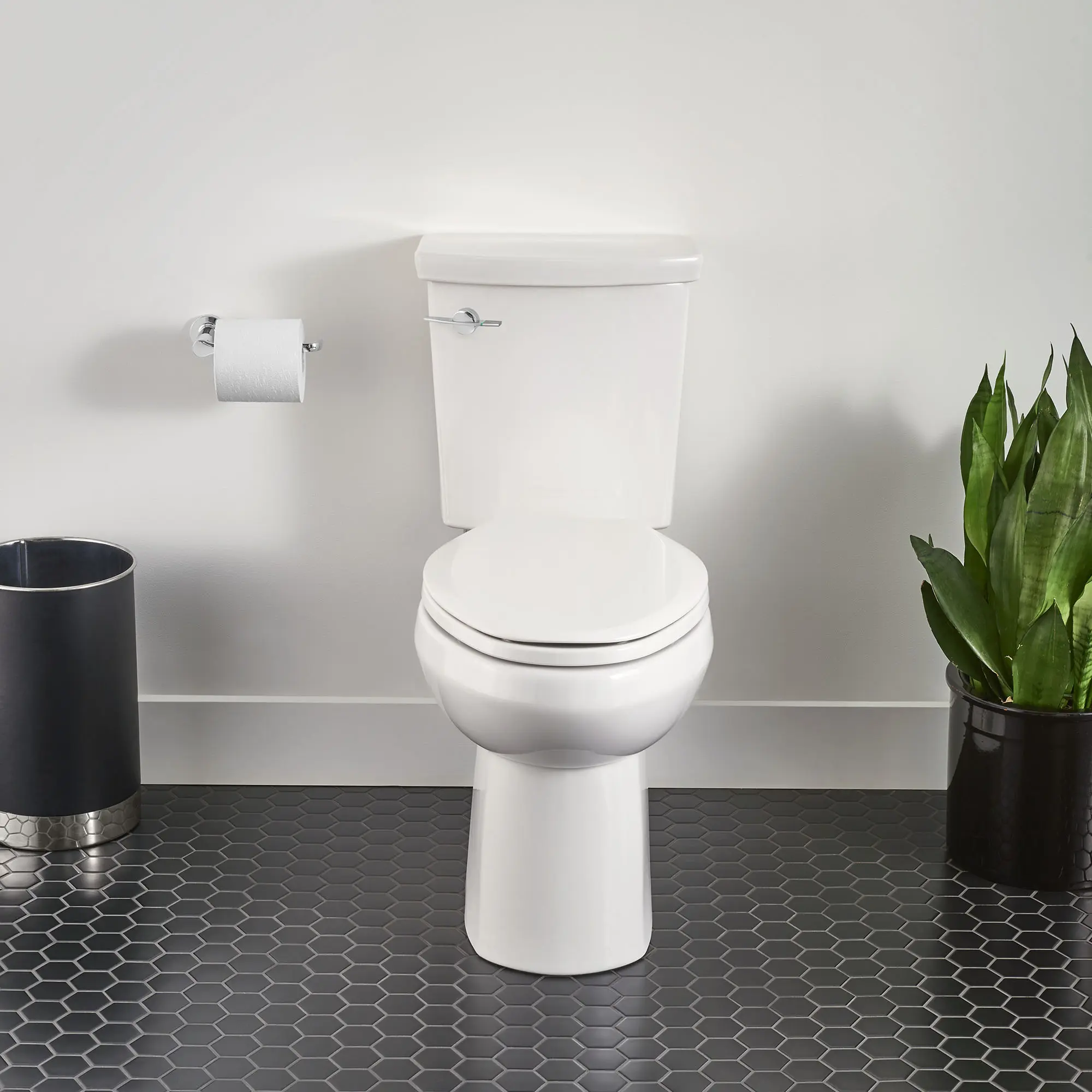 H2Option® ADA Two-Piece Dual Flush 1.28 gpf/4.8 Lpf and 0.92 gpf/3.5 Lpf Chair Height Elongated Toilet Less Seat - Image 8