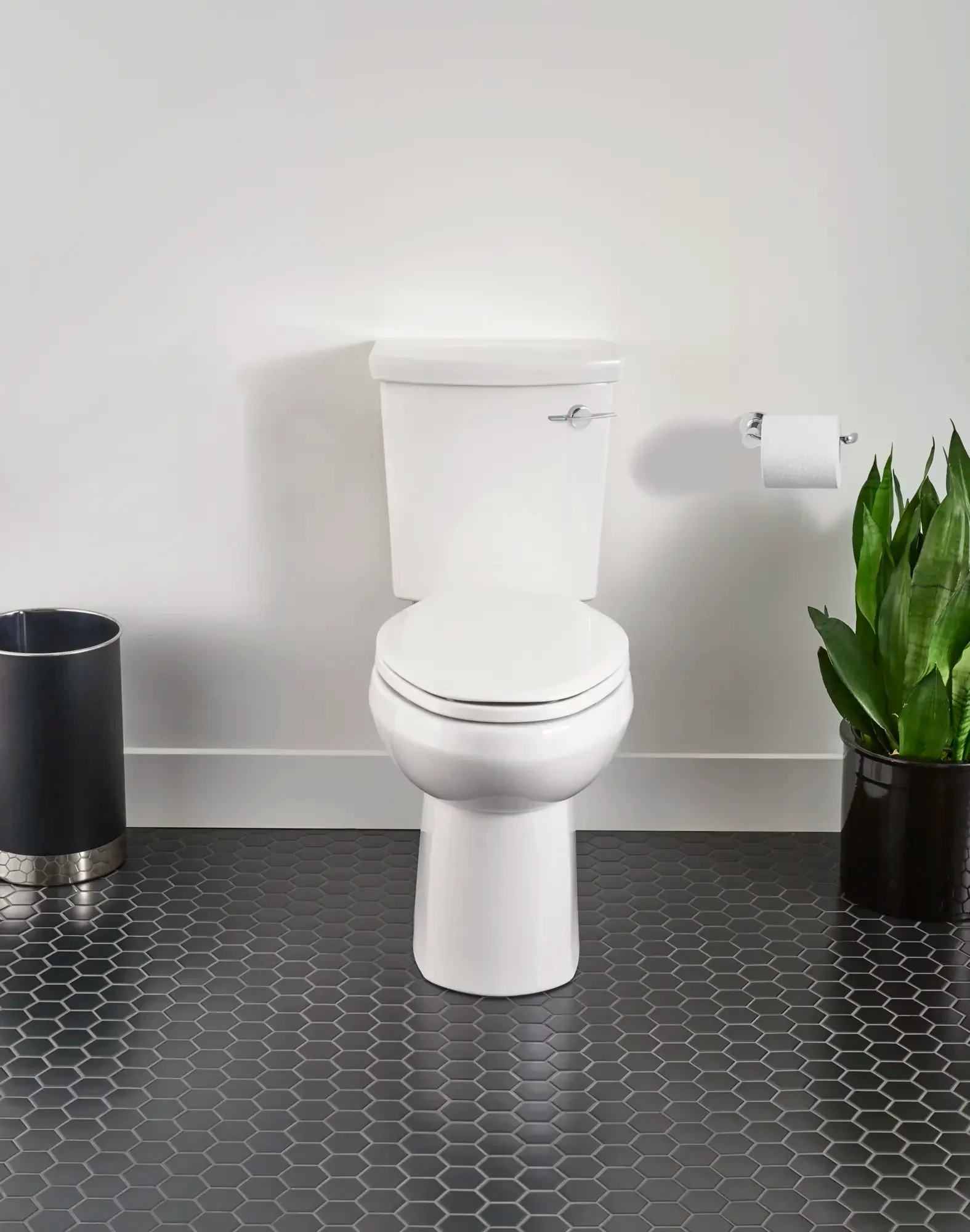 H2Option® ADA Two-Piece Dual Flush 1.28 gpf/4.8 Lpf and 0.92 gpf/3.5 Lpf Chair Height Right-Hand Trip Lever Elongated Toilet Less Seat - Image 10