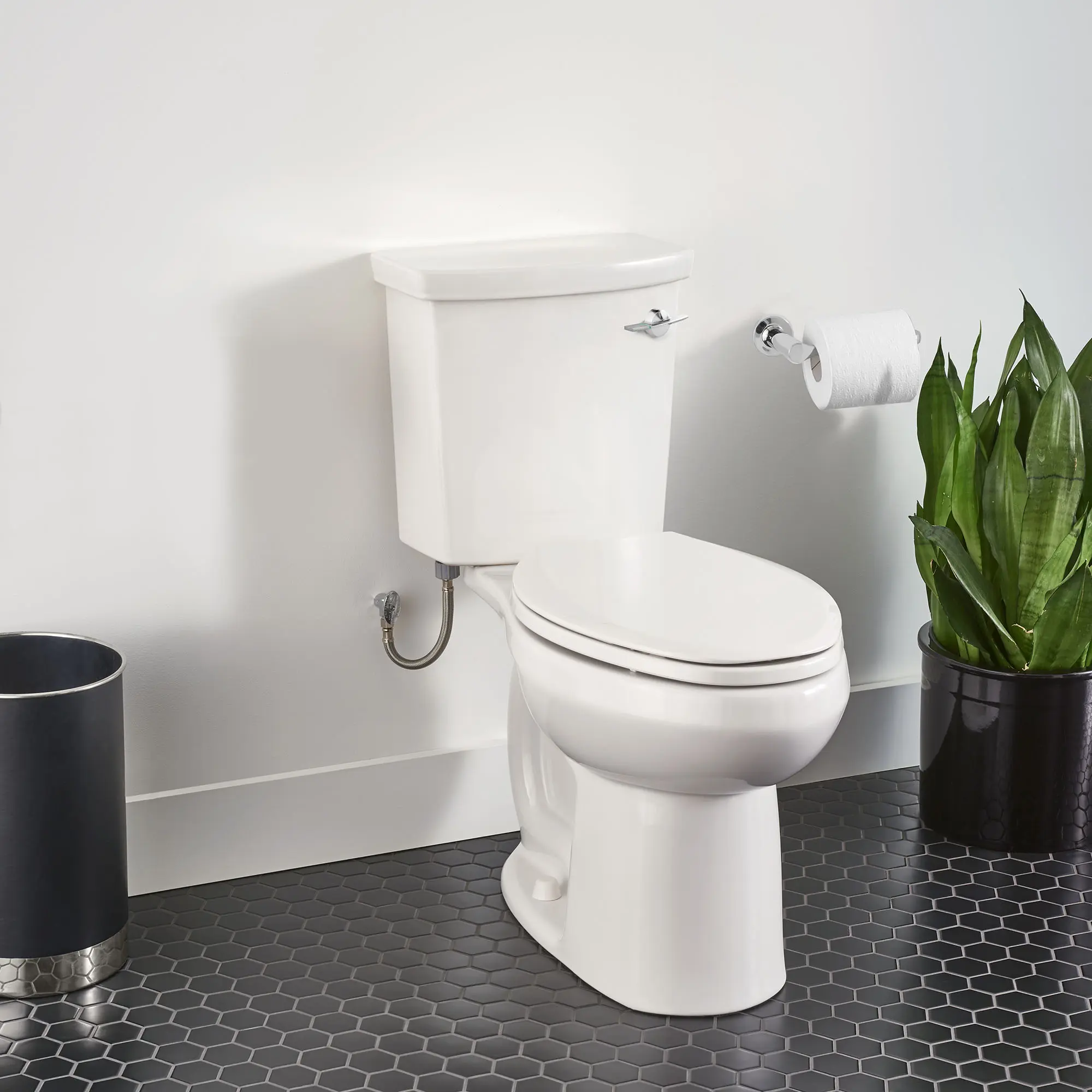 H2Option® ADA Two-Piece Dual Flush 1.28 gpf/4.8 Lpf and 0.92 gpf/3.5 Lpf Chair Height Right-Hand Trip Lever Elongated Toilet Less Seat - Image 8