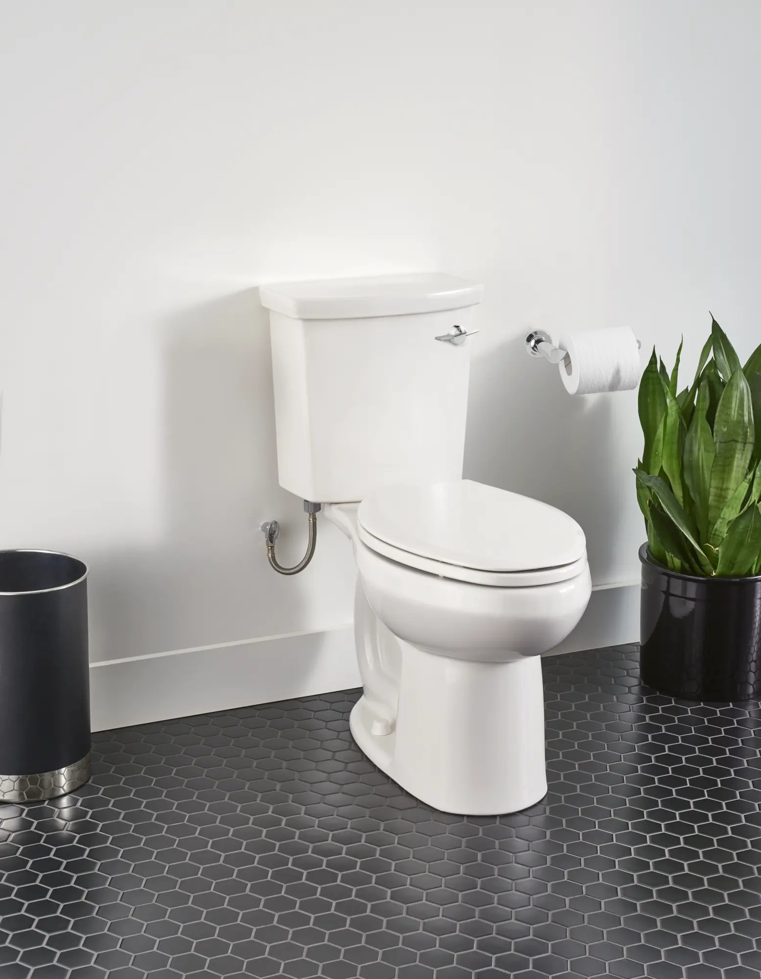 H2Option® ADA Two-Piece Dual Flush 1.28 gpf/4.8 Lpf and 0.92 gpf/3.5 Lpf Chair Height Right-Hand Trip Lever Elongated Toilet Less Seat - Image 9