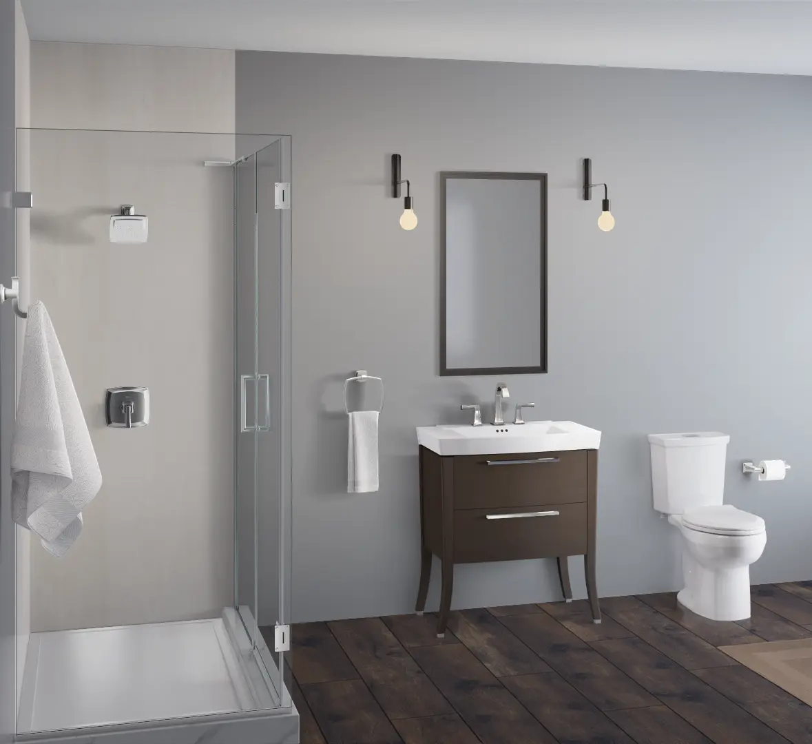 H2Option® Two-Piece Dual Flush 1.28 gpf/4.8 Lpf and 0.92 gpf/3.5 Lpf Chair Height Elongated Toilet With Seat and Wax Ring - Image 7