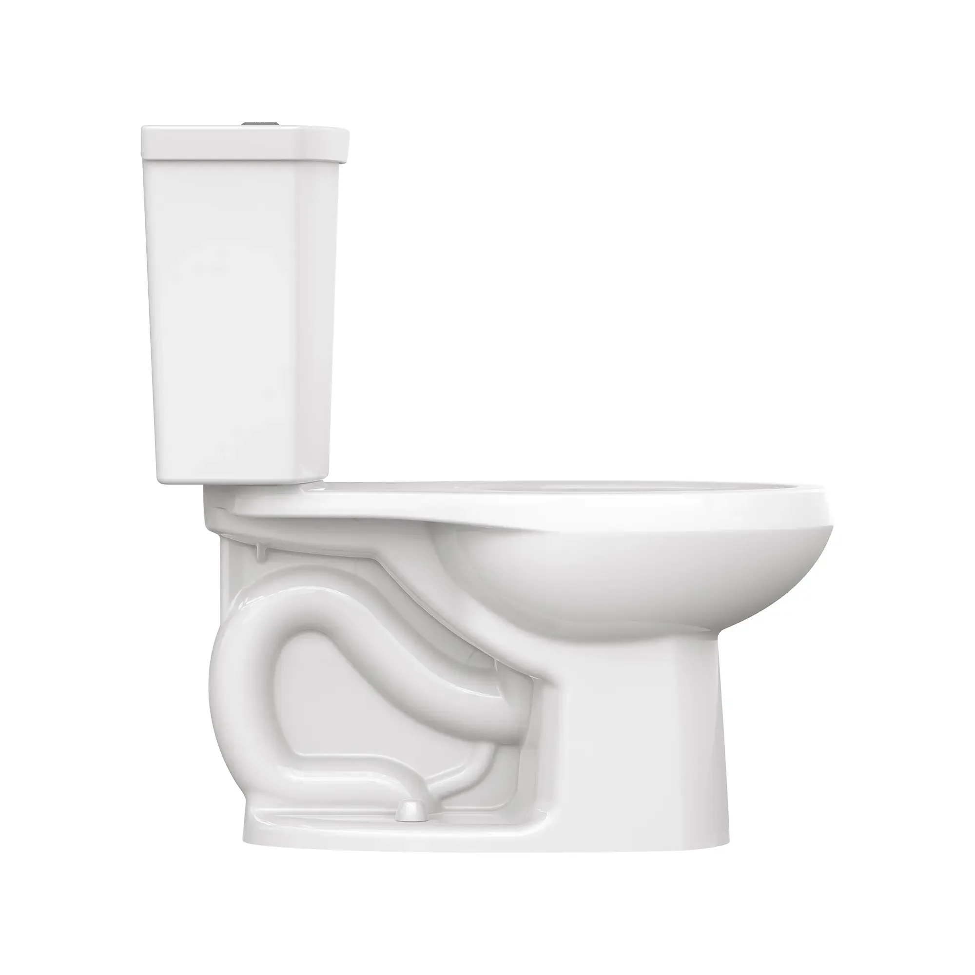 H2Option® Two-Piece Dual Flush 1.28 gpf/4.8 Lpf and 0.92 gpf/3.5 Lpf Standard Height Elongated Toilet Less Seat - Image 6
