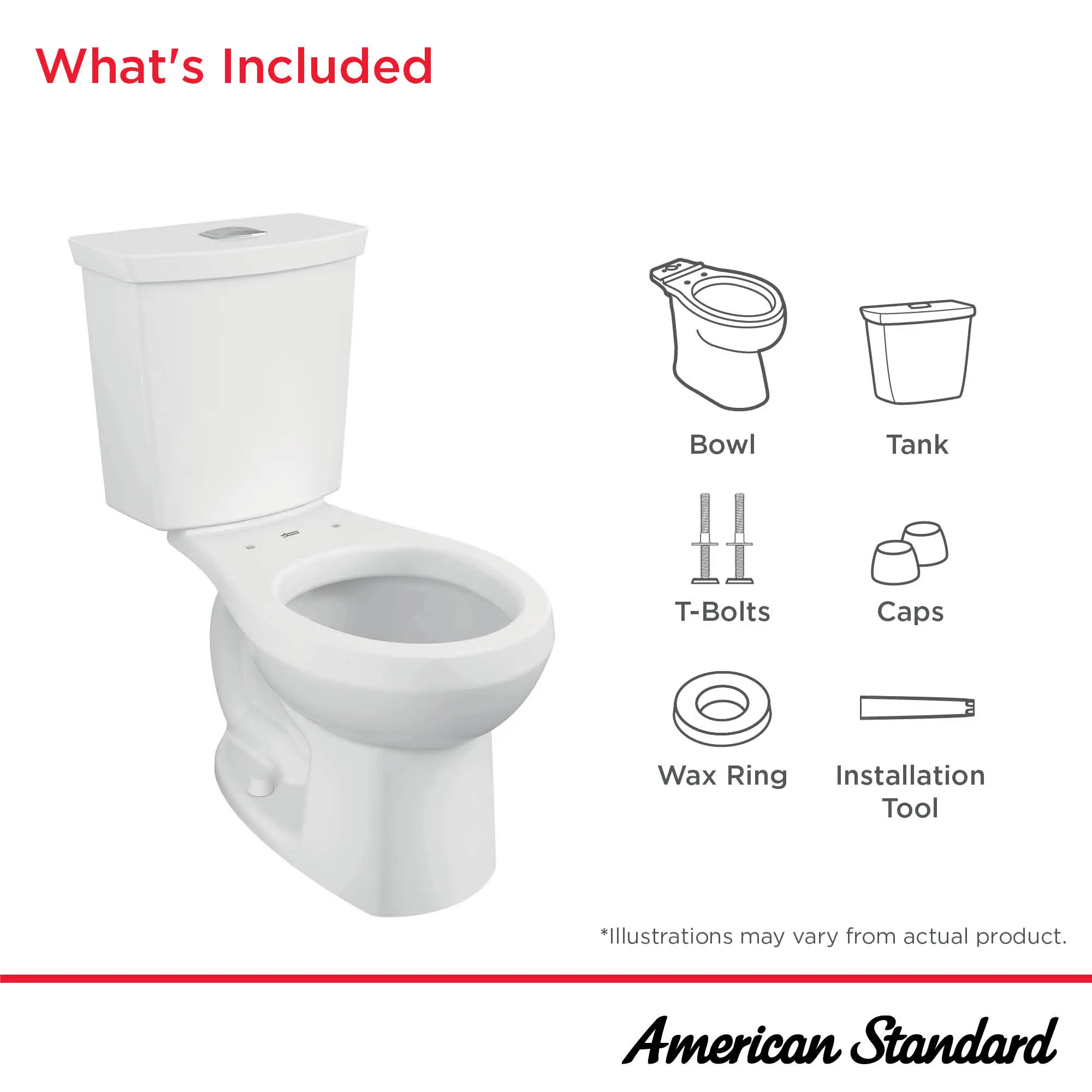 H2Option® Two-Piece Dual Flush 1.28 gpf/4.8 Lpf and 0.92 gpf/3.5 Lpf Standard Height Round Front Toilet Less Seat - Image 14