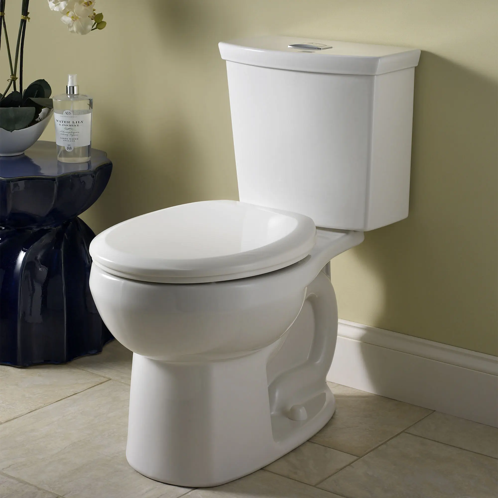 H2Option® Two-Piece Dual Flush 1.28 gpf/4.8 Lpf and 0.92 gpf/3.5 Lpf Standard Height Round Front Toilet Less Seat - Image 6