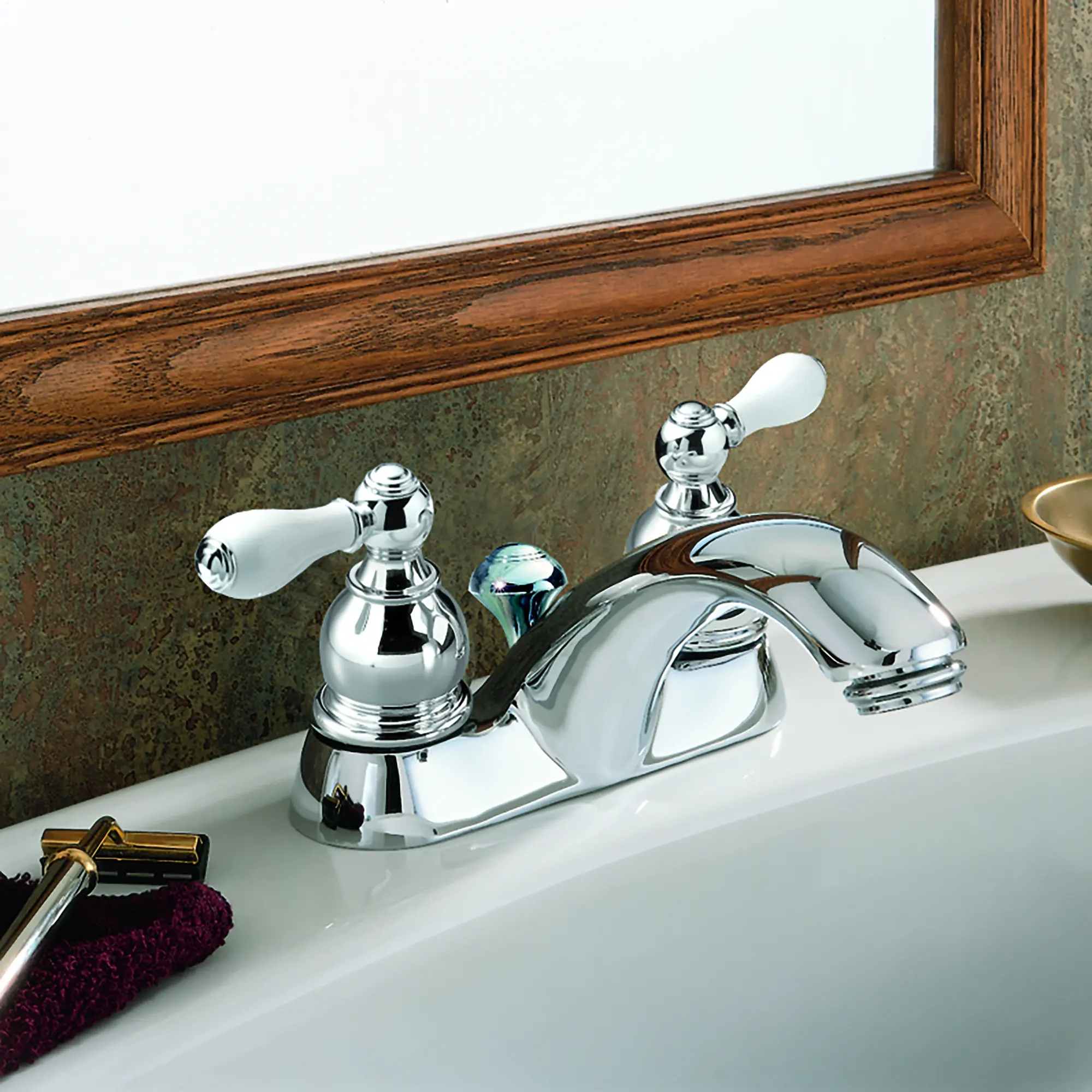 Hampton 2-Handle 4 Inch Centerset Bathroom Faucet - Image 3